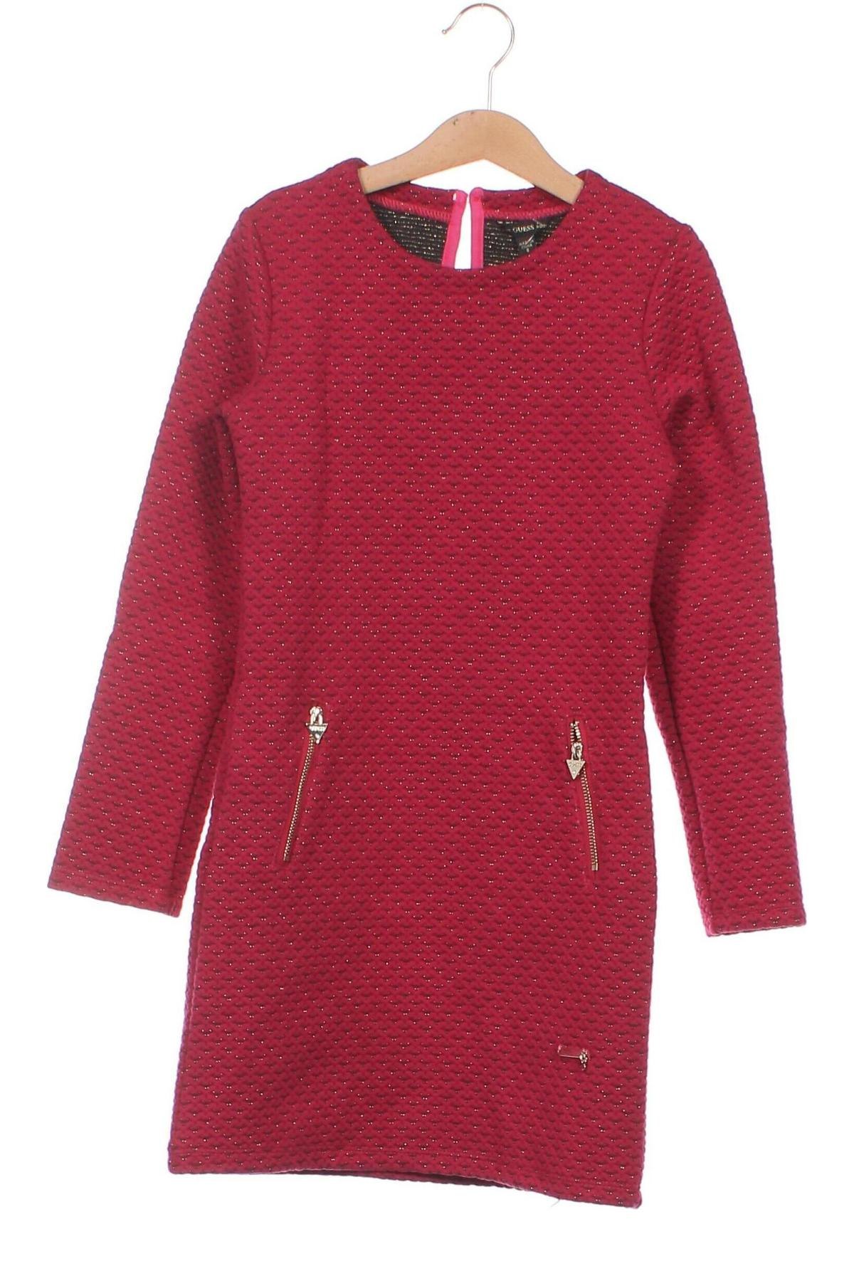 Dziecięca sukienka Guess, Rozmiar 7-8y/ 128-134 cm, Kolor Różowy, Cena 111,20 zł