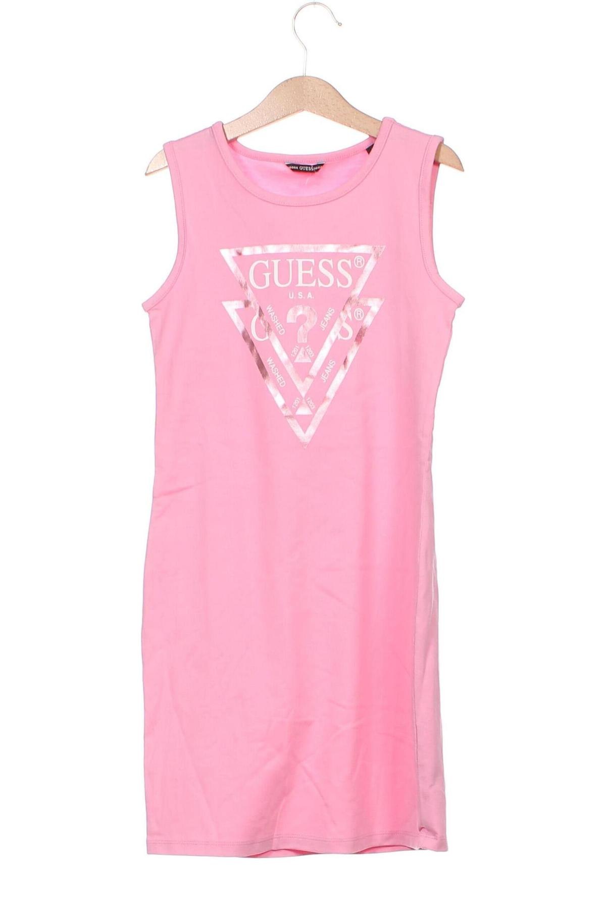 Παιδικό φόρεμα Guess, Μέγεθος 7-8y/ 128-134 εκ., Χρώμα Ρόζ , Τιμή 34,56 €