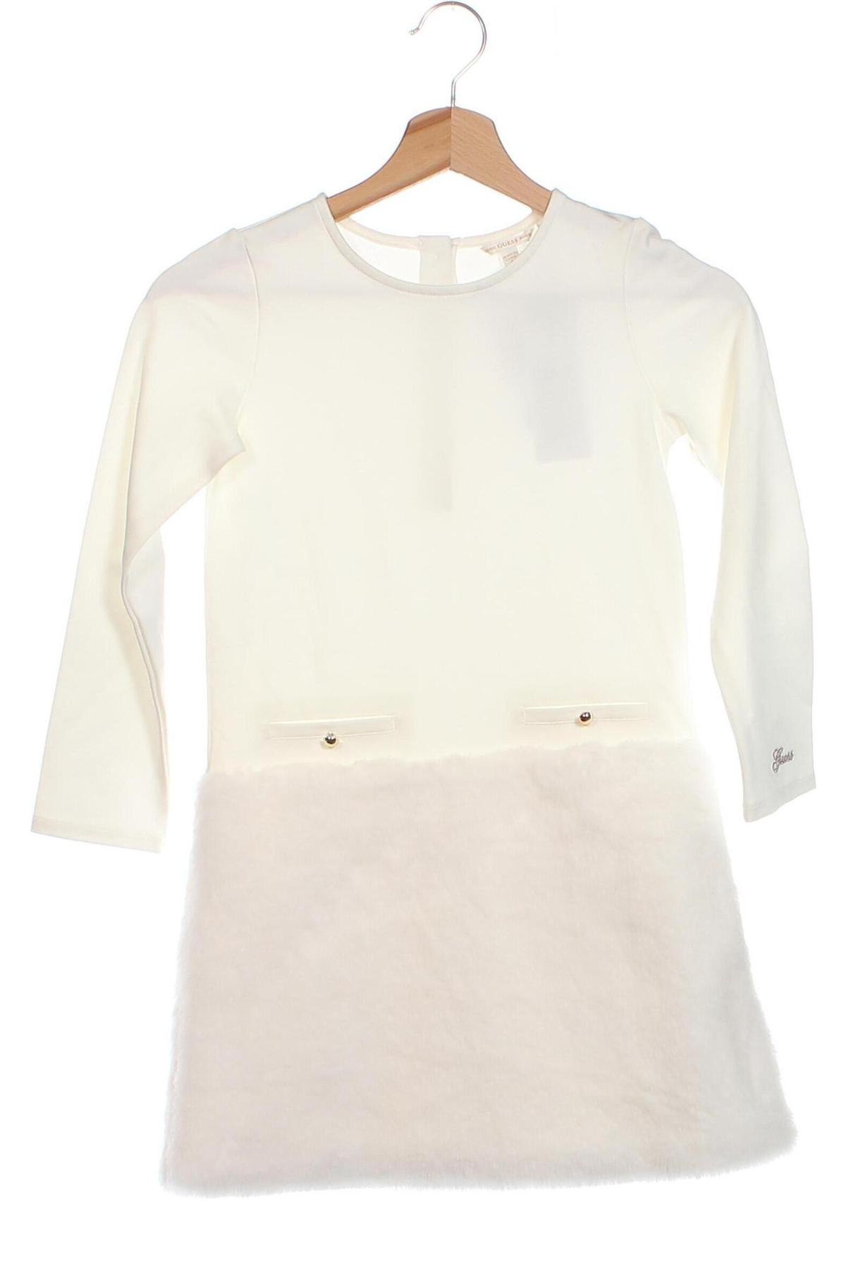 Kinderkleid Guess, Größe 7-8y/ 128-134 cm, Farbe Weiß, Preis € 46,08