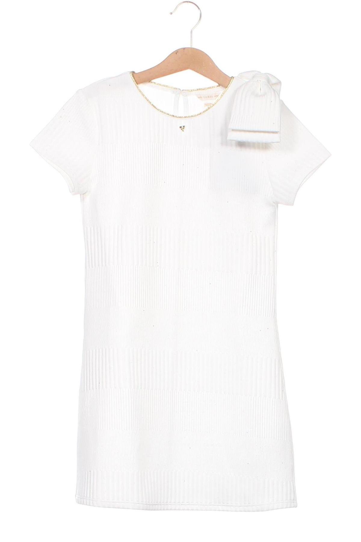 Παιδικό φόρεμα Guess, Μέγεθος 7-8y/ 128-134 εκ., Χρώμα Λευκό, Τιμή 42,24 €