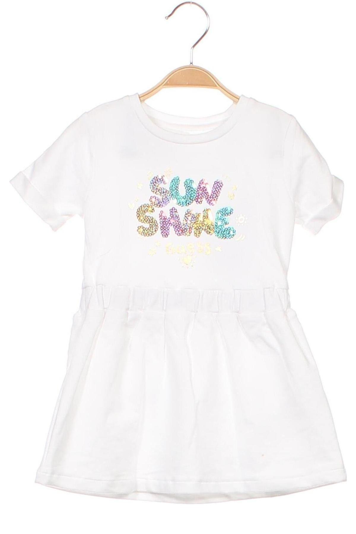 Детска рокля Guess, Размер 18-24m/ 86-98 см, Цвят Бял, Цена 81,95 лв.
