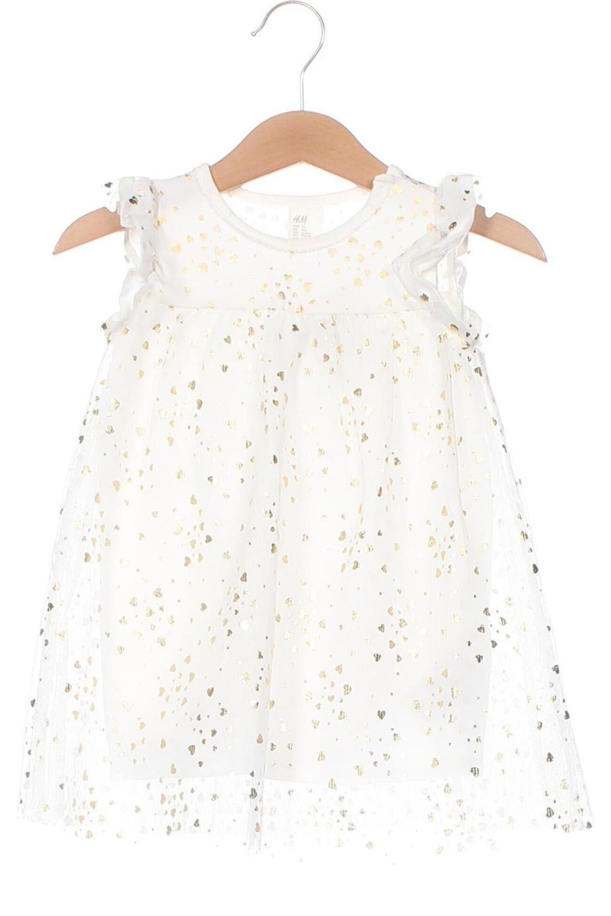 Παιδικό φόρεμα H&M, Μέγεθος 6-9m/ 68-74 εκ., Χρώμα Λευκό, Τιμή 11,35 €