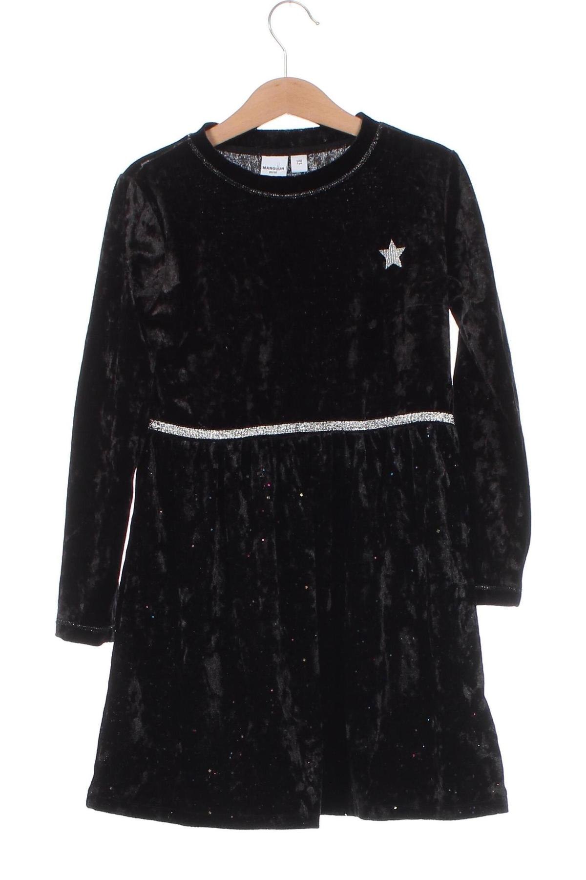 Детска рокля Manguun, Размер 6-7y/ 122-128 см, Цвят Черен, Цена 10,80 лв.