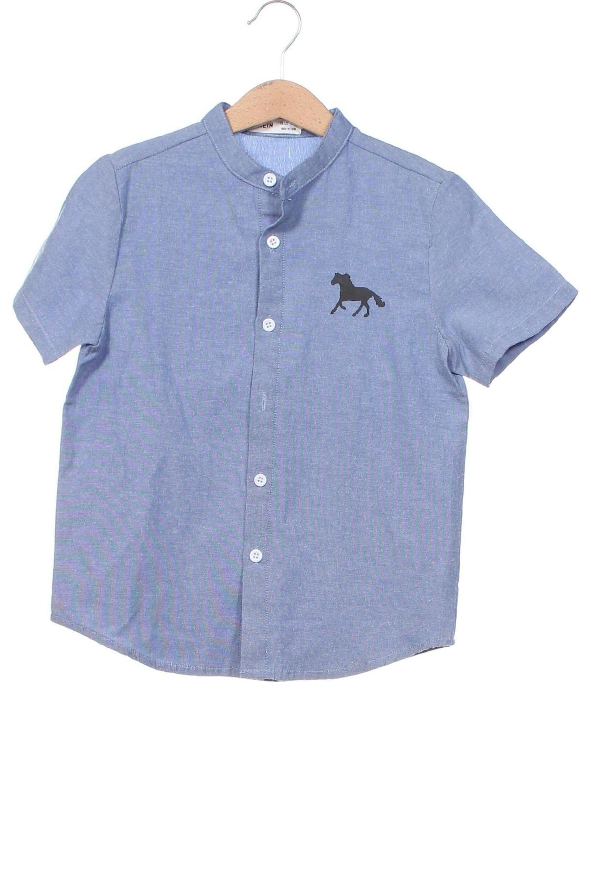 Kinderhemd SHEIN, Größe 6-7y/ 122-128 cm, Farbe Blau, Preis 10,29 €