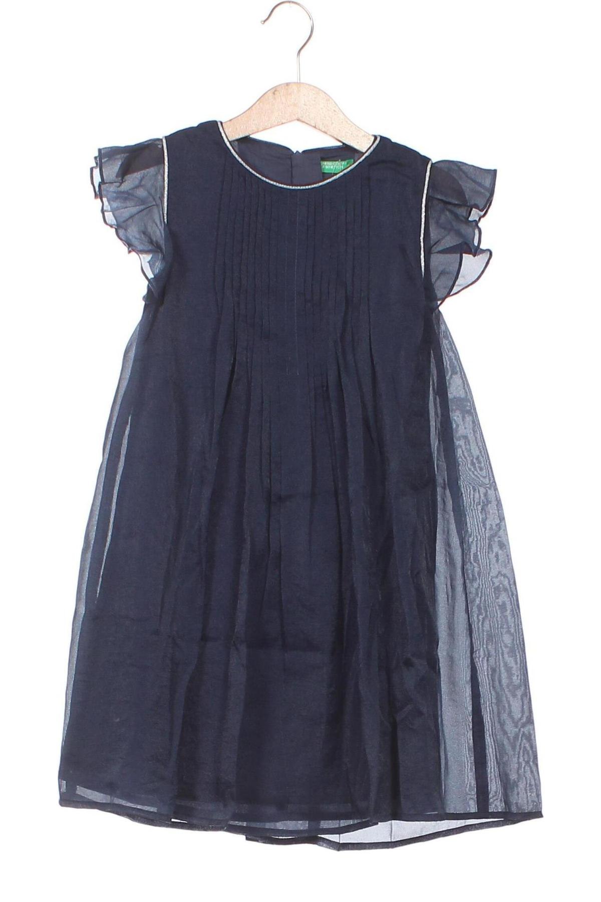Детска рокля United Colors Of Benetton, Размер 5-6y/ 116-122 см, Цвят Син, Цена 53,40 лв.