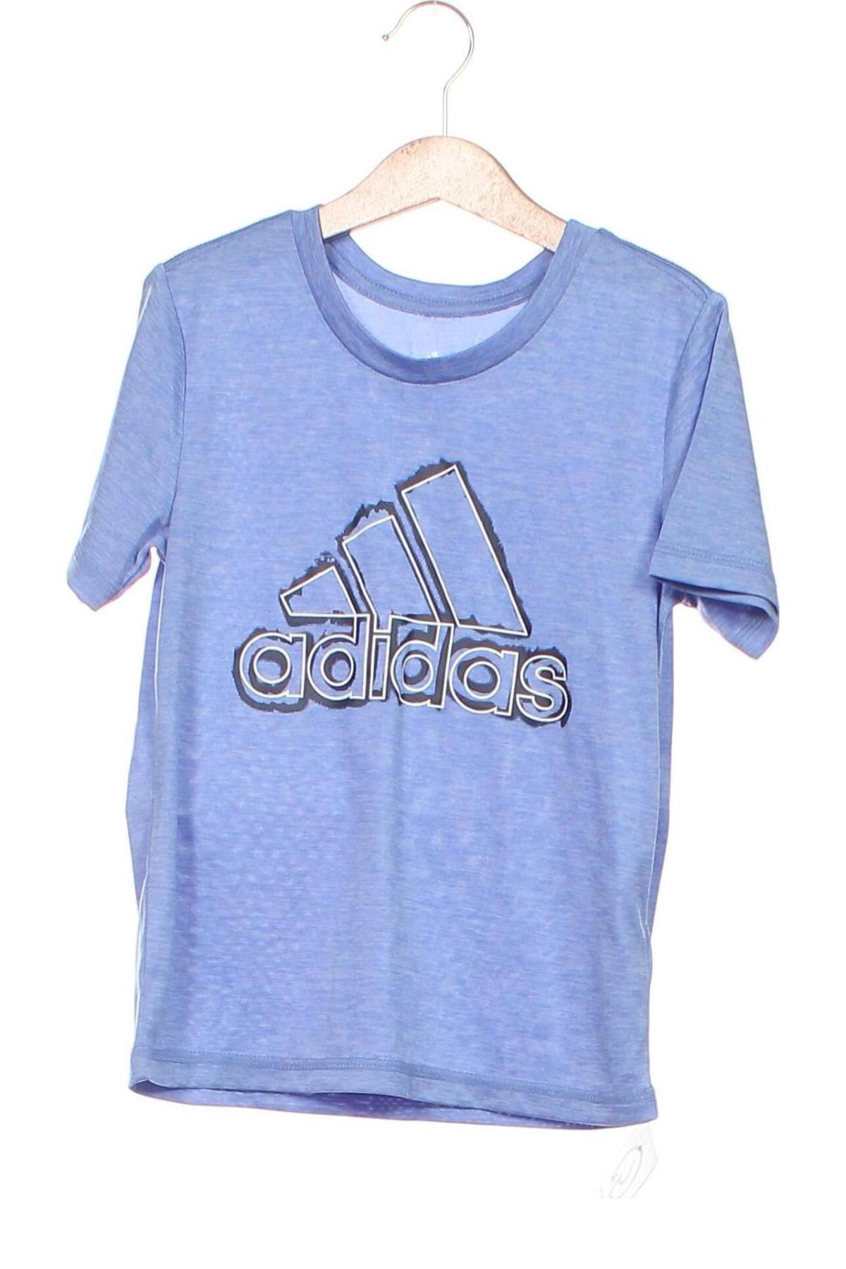 Kinder T-Shirt Adidas, Größe 4-5y/ 110-116 cm, Farbe Blau, Preis 12,28 €
