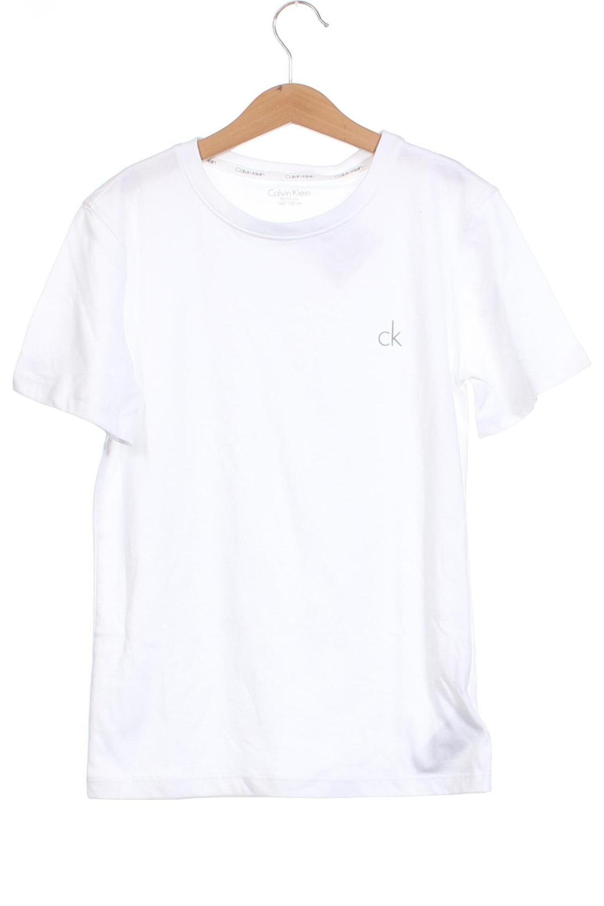 Tricou pentru copii Calvin Klein, Mărime 10-11y/ 146-152 cm, Culoare Alb, Preț 134,21 Lei