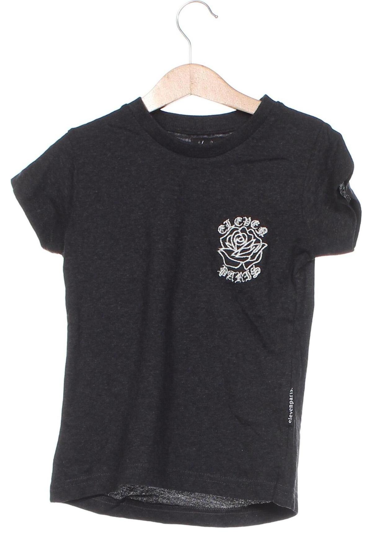 Dziecięcy T-shirt Eleven Paris Little, Rozmiar 7-8y/ 128-134 cm, Kolor Szary, Cena 93,82 zł