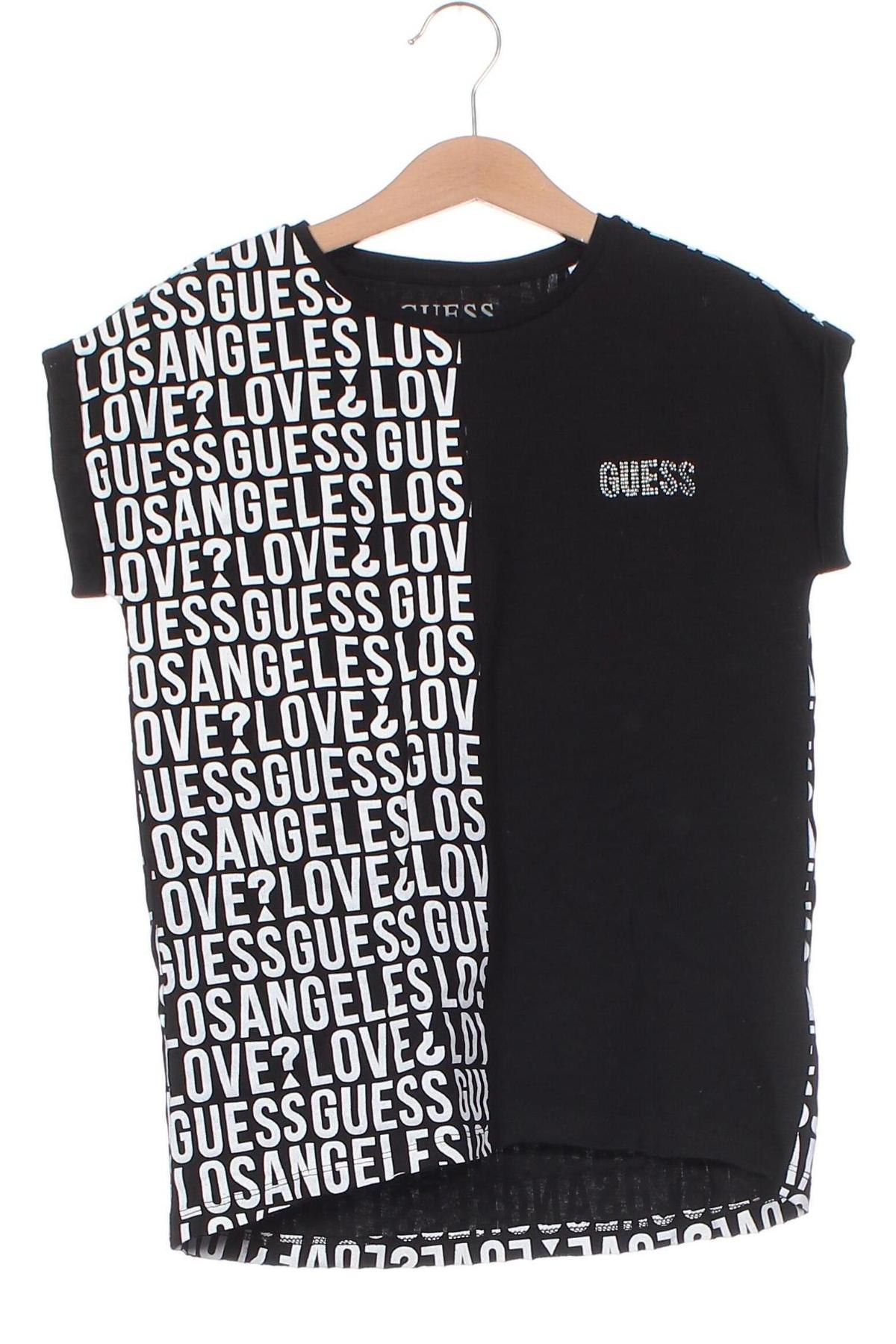 Παιδικό μπλουζάκι Guess, Μέγεθος 7-8y/ 128-134 εκ., Χρώμα Μαύρο, Τιμή 23,71 €