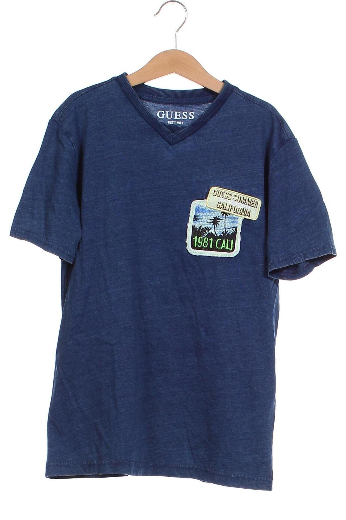 Детска тениска Guess, Размер 7-8y/ 128-134 см, Цвят Син, Цена 46,00 лв.