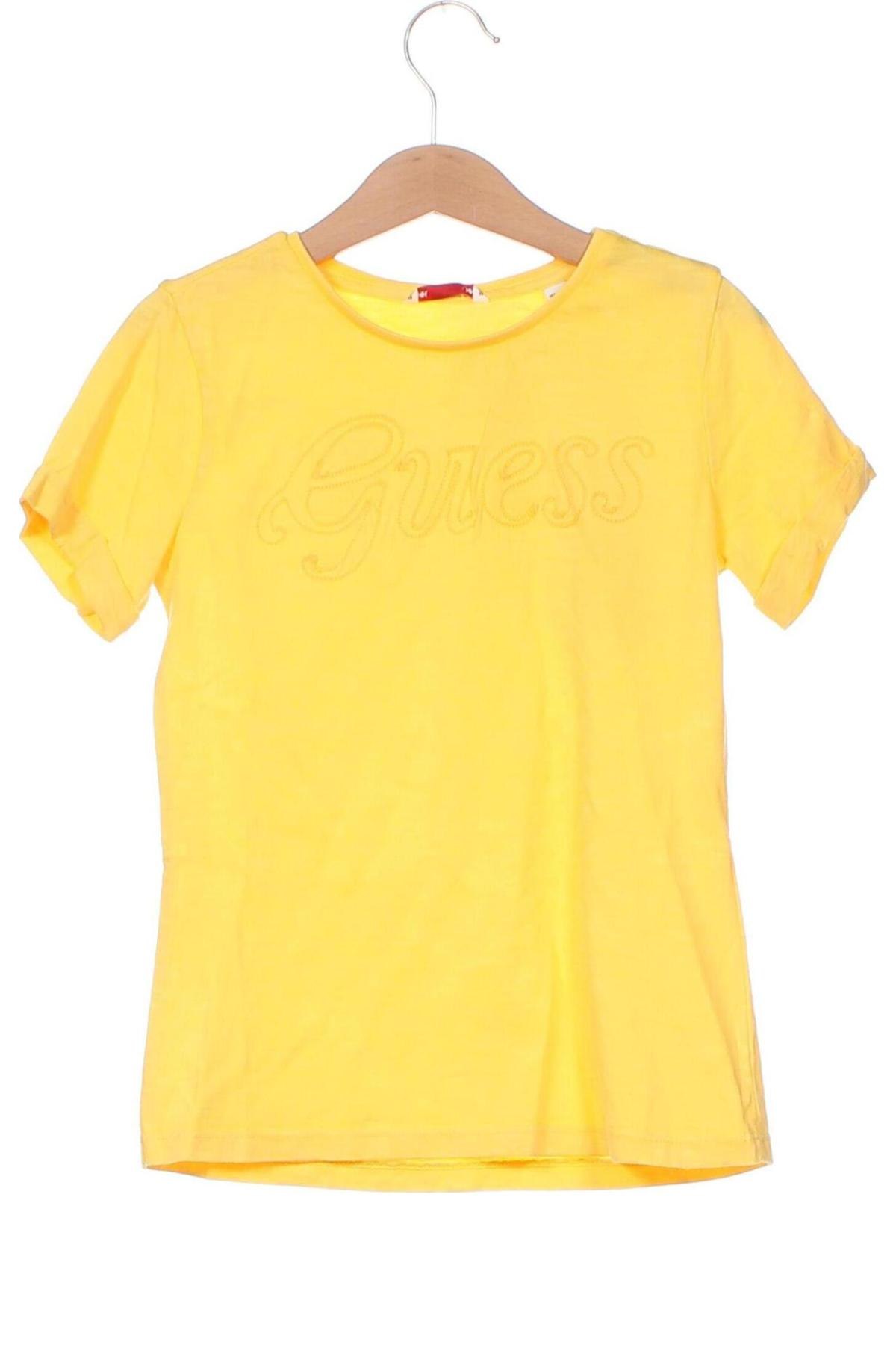 Παιδικό μπλουζάκι Guess, Μέγεθος 8-9y/ 134-140 εκ., Χρώμα Κίτρινο, Τιμή 23,71 €
