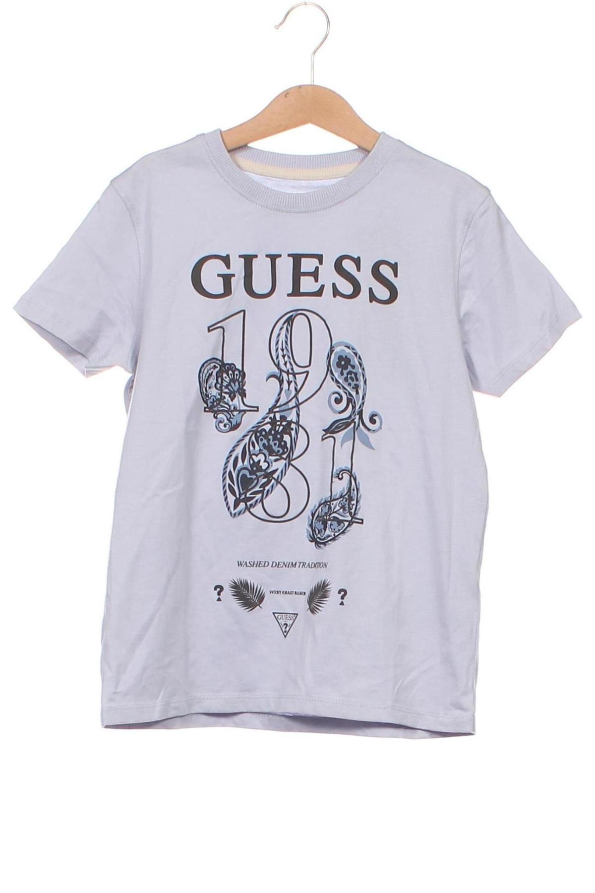 Tricou pentru copii Guess, Mărime 7-8y/ 128-134 cm, Culoare Albastru, Preț 121,05 Lei