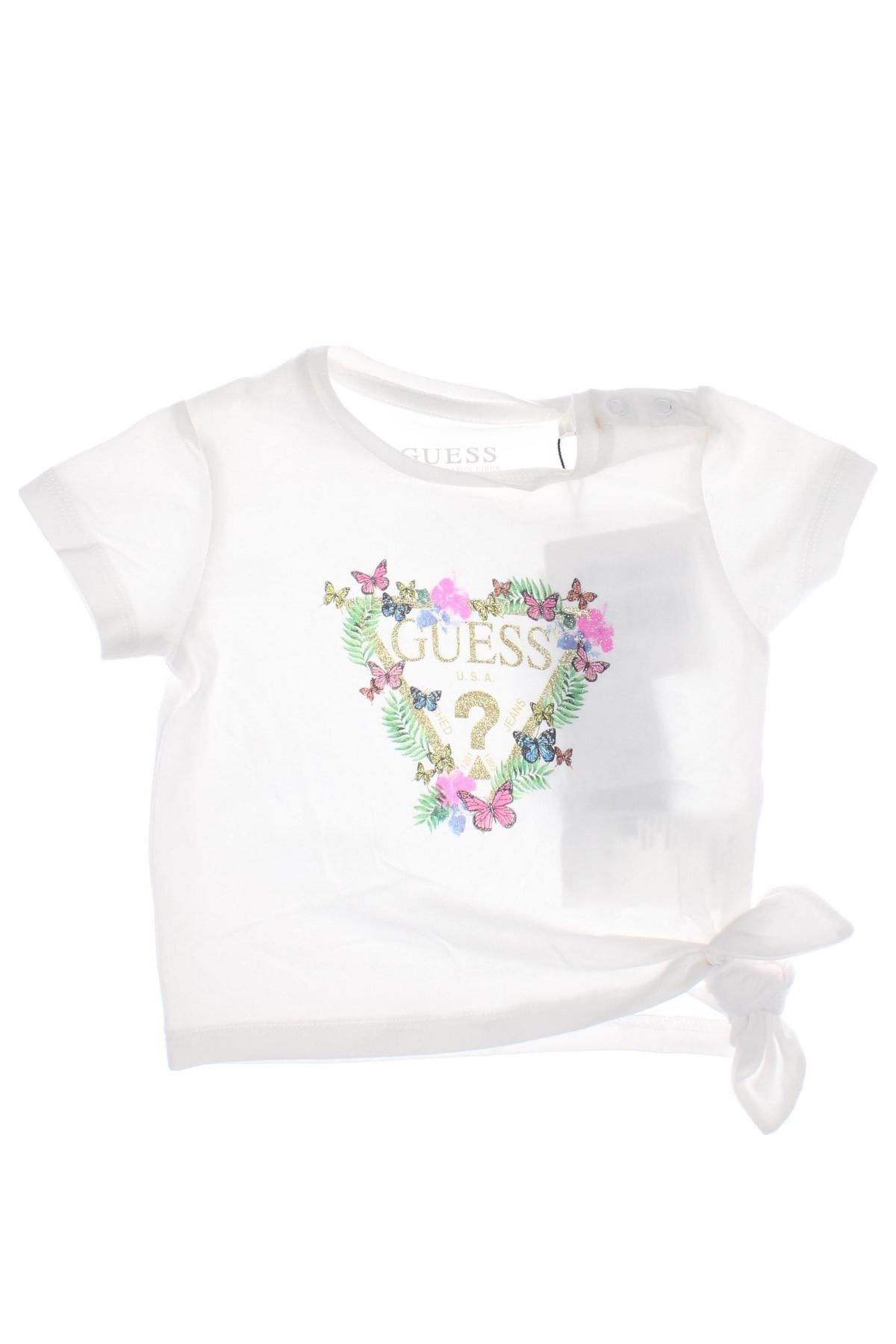 Kinder T-Shirt Guess, Größe 3-6m/ 62-68 cm, Farbe Weiß, Preis 23,71 €