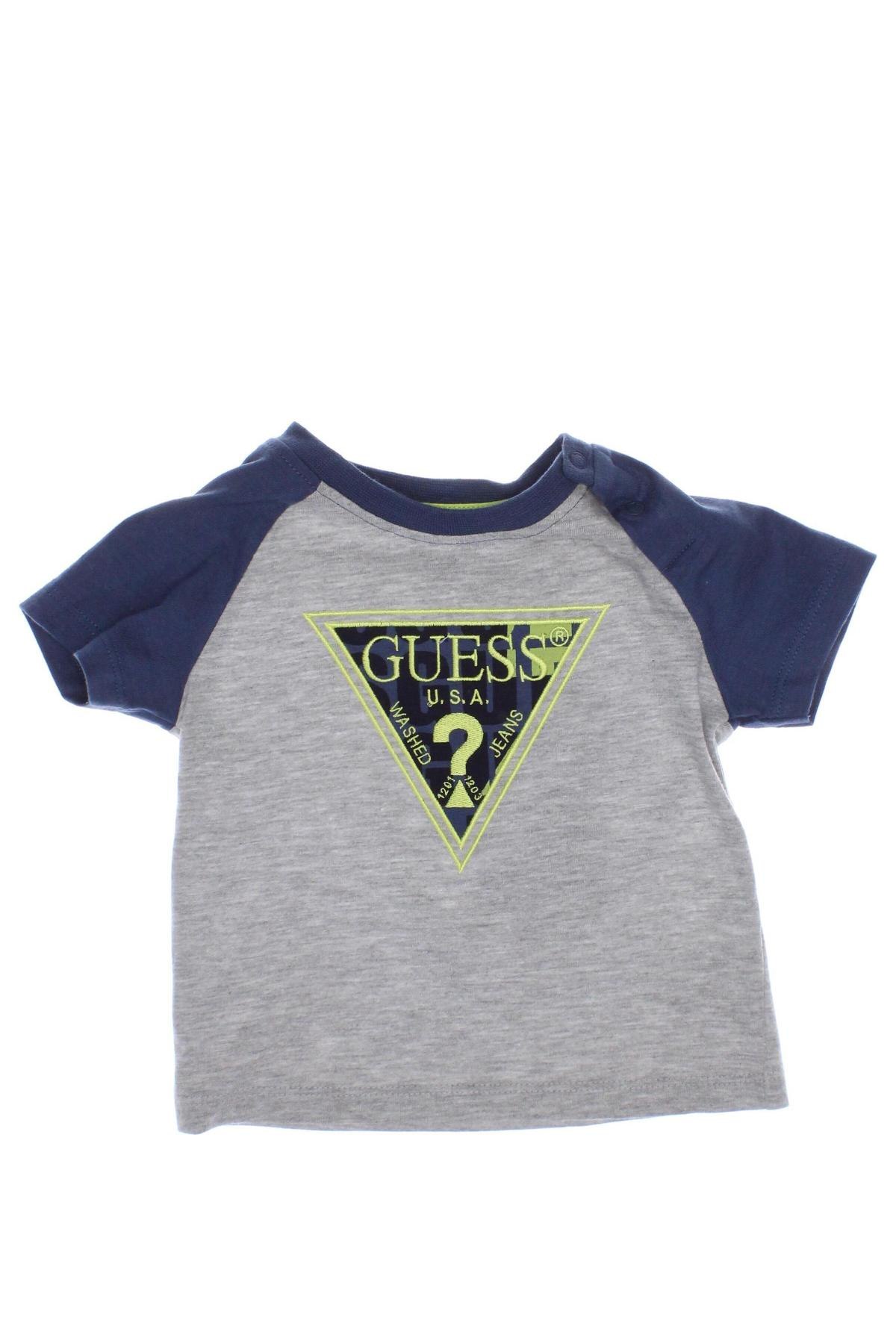 Детска тениска Guess, Размер 3-6m/ 62-68 см, Цвят Сив, Цена 46,00 лв.