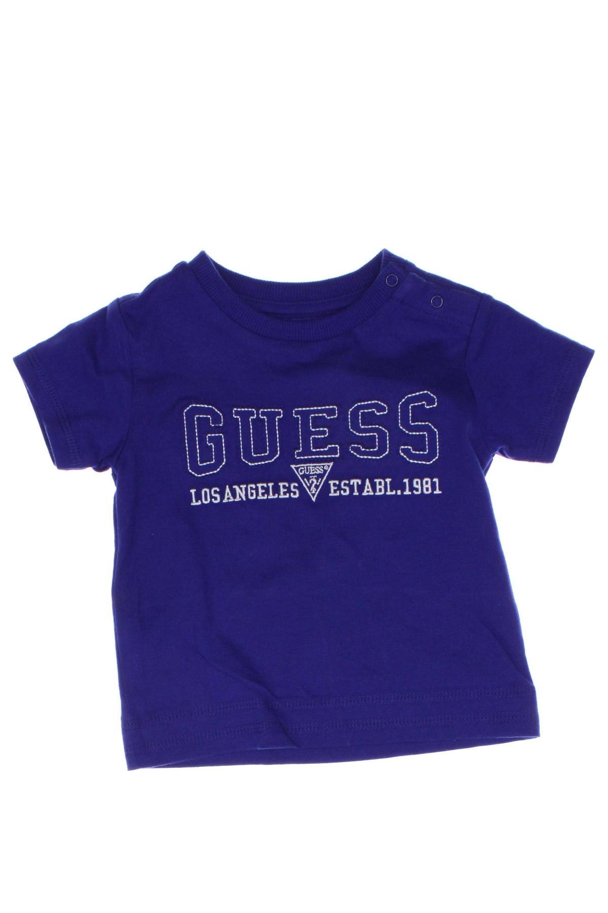 Kinder T-Shirt Guess, Größe 3-6m/ 62-68 cm, Farbe Blau, Preis 23,71 €