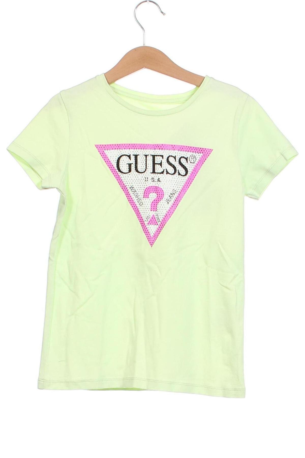 Tricou pentru copii Guess, Mărime 8-9y/ 134-140 cm, Culoare Verde, Preț 121,05 Lei