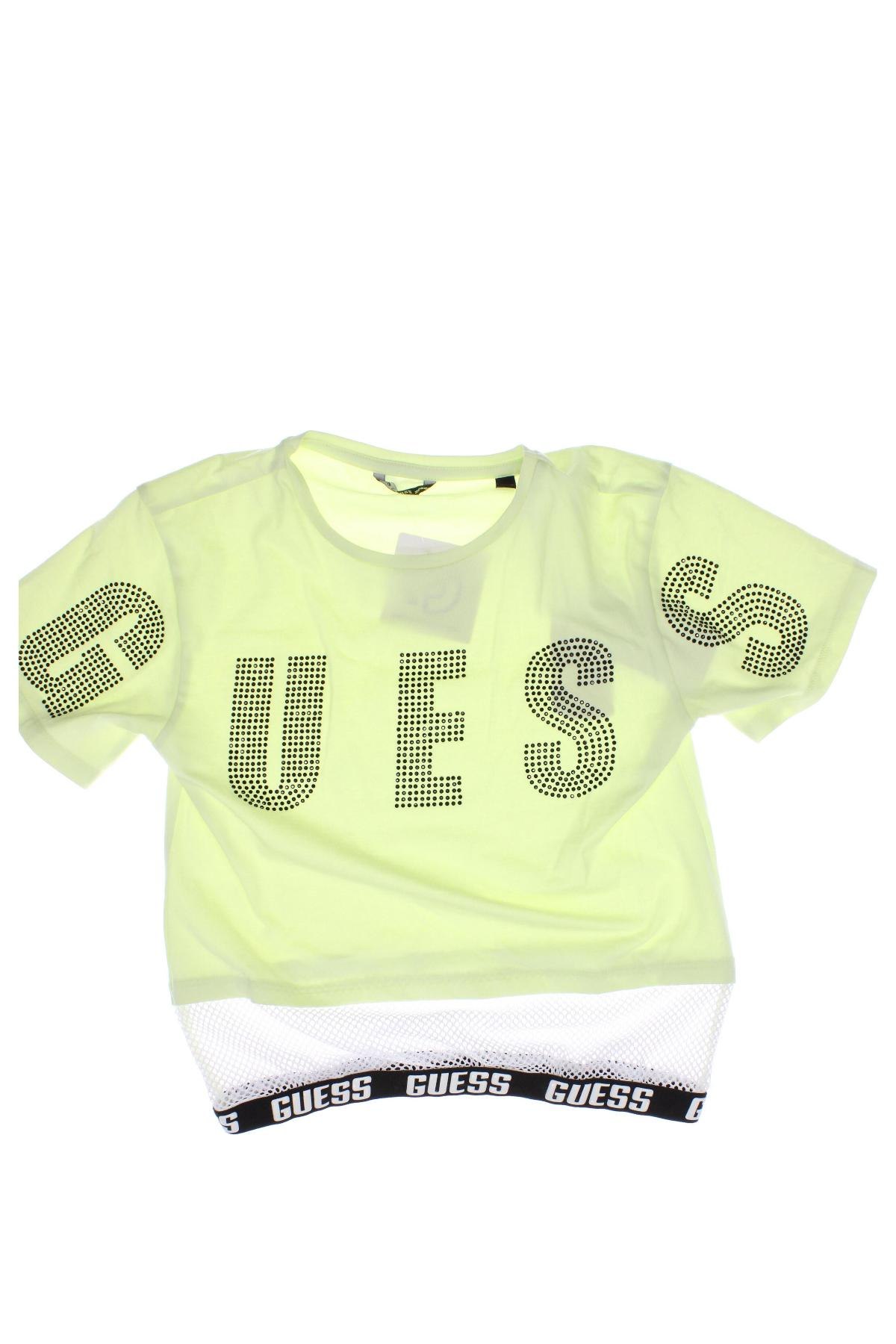 Παιδικό μπλουζάκι Guess, Μέγεθος 7-8y/ 128-134 εκ., Χρώμα Πράσινο, Τιμή 23,71 €