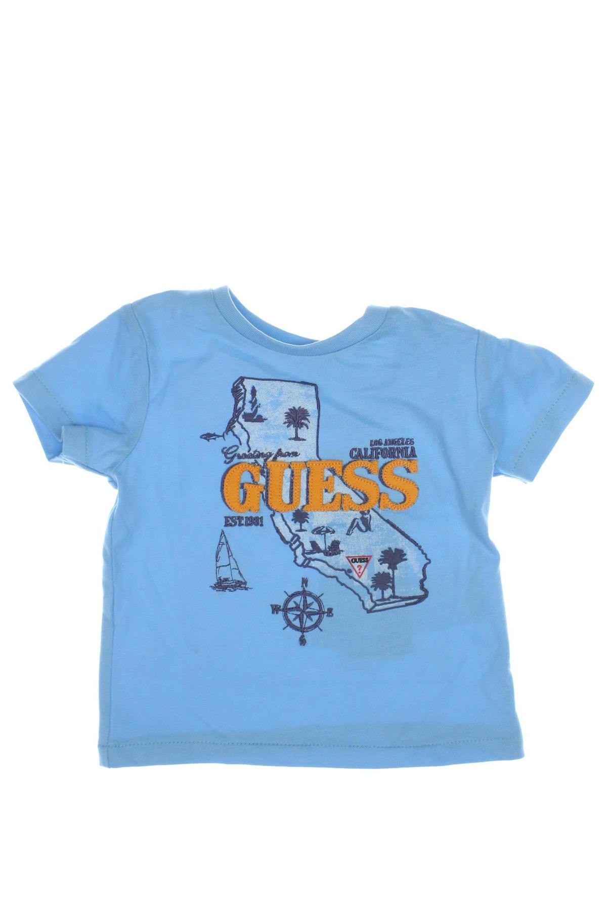 Παιδικό μπλουζάκι Guess, Μέγεθος 3-6m/ 62-68 εκ., Χρώμα Μπλέ, Τιμή 8,30 €
