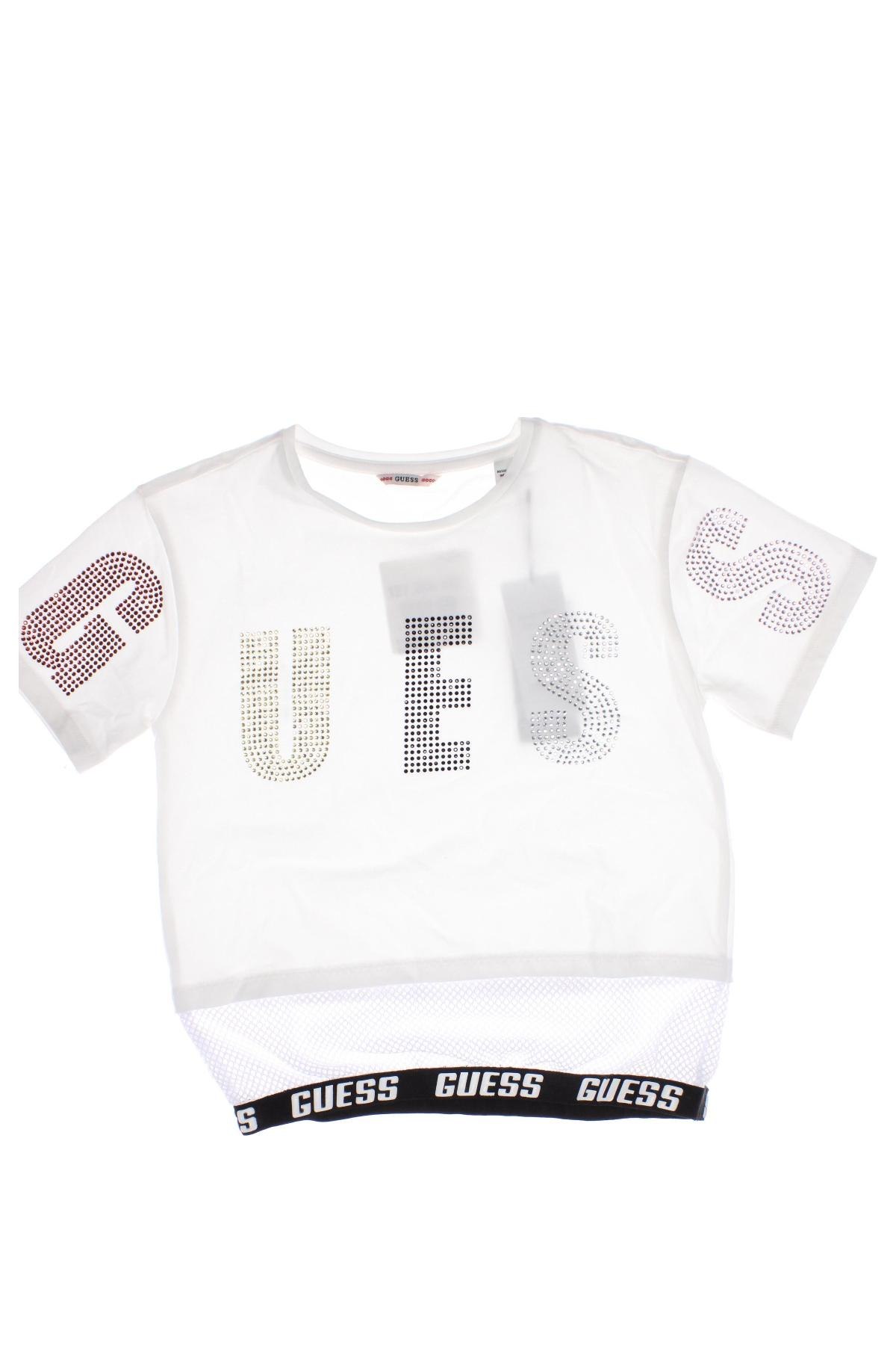 Παιδικό μπλουζάκι Guess, Μέγεθος 7-8y/ 128-134 εκ., Χρώμα Λευκό, Τιμή 23,71 €