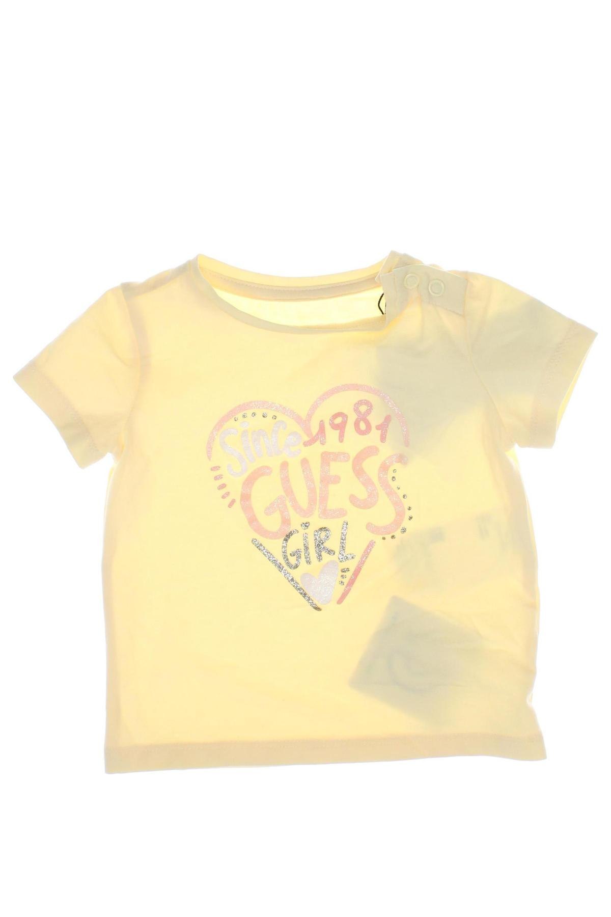 Kinder T-Shirt Guess, Größe 3-6m/ 62-68 cm, Farbe Gelb, Preis € 9,48