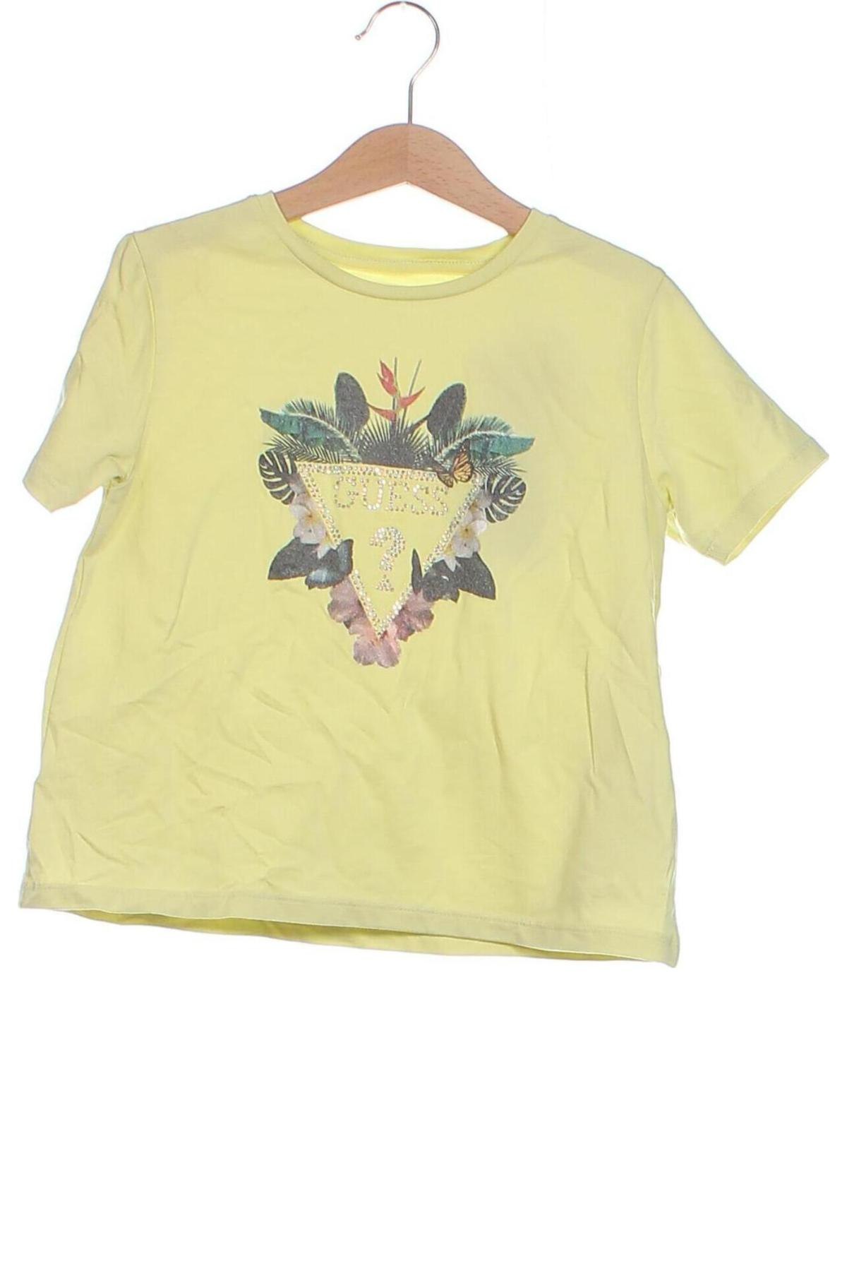 Детска тениска Guess, Размер 7-8y/ 128-134 см, Цвят Жълт, Цена 46,00 лв.