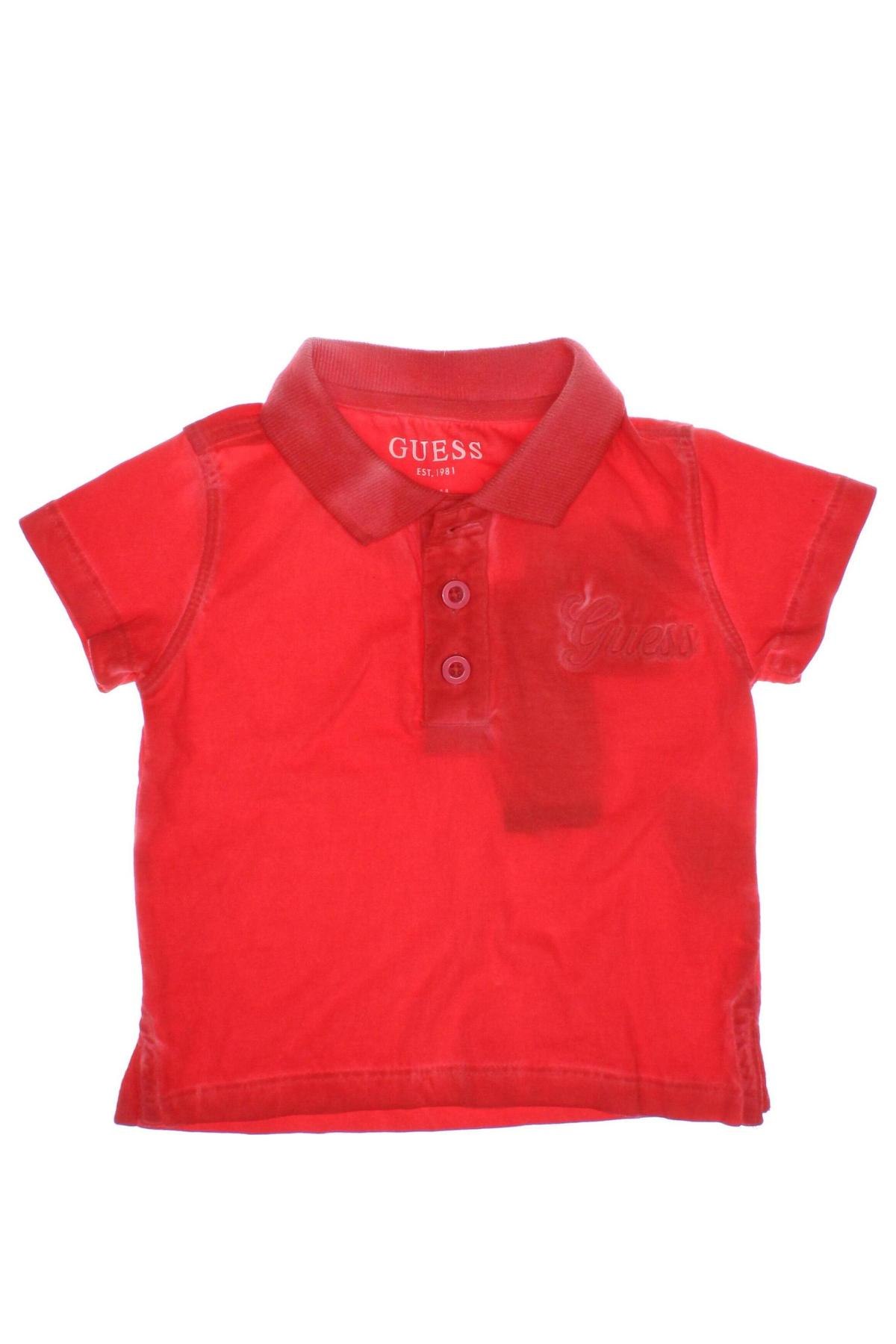 Παιδικό μπλουζάκι Guess, Μέγεθος 3-6m/ 62-68 εκ., Χρώμα Κόκκινο, Τιμή 8,30 €