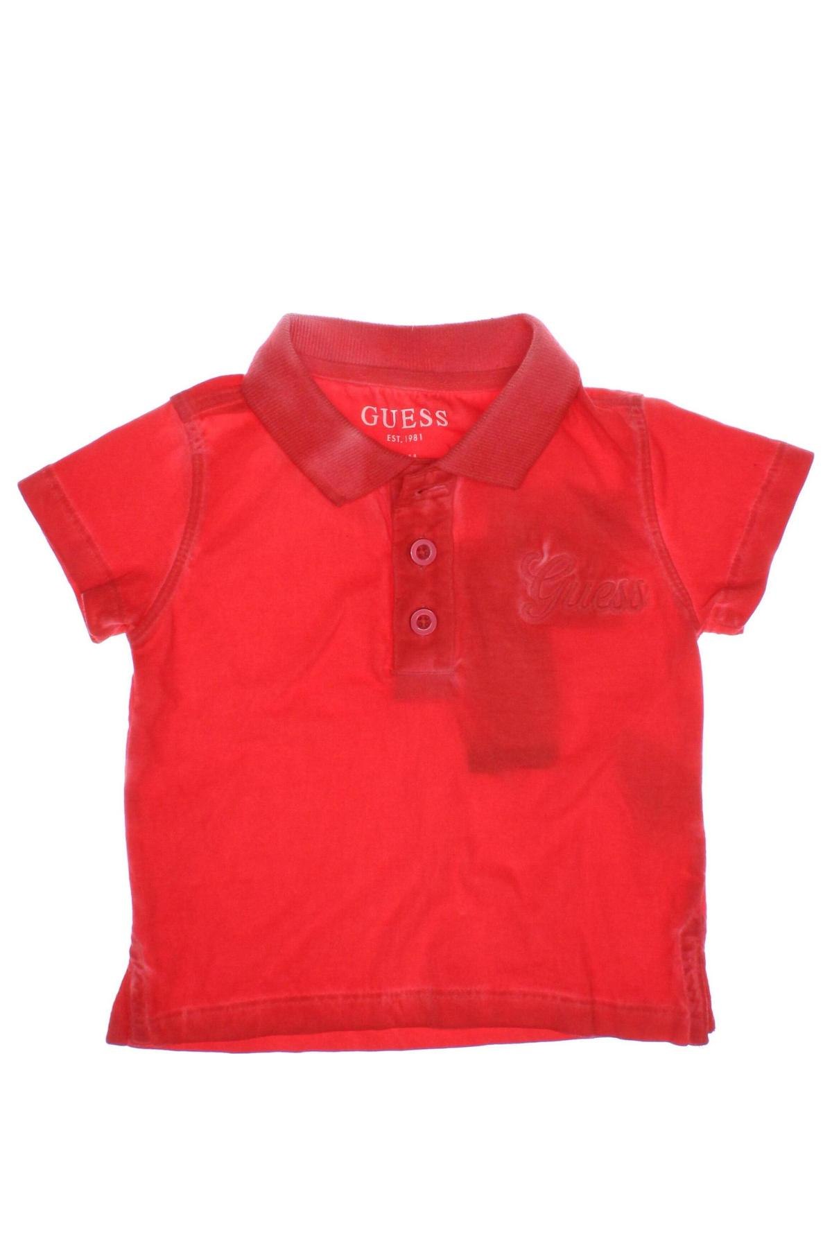 Kinder T-Shirt Guess, Größe 3-6m/ 62-68 cm, Farbe Rot, Preis € 8,30