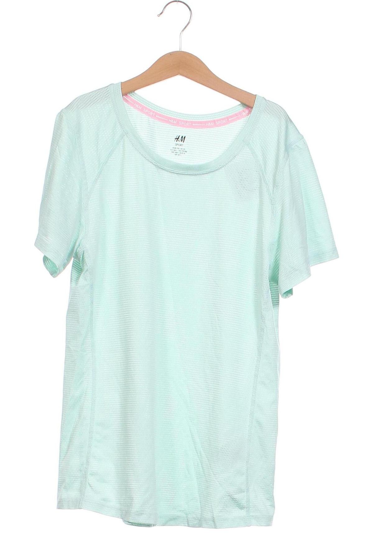 Kinder T-Shirt H&M Sport, Größe 14-15y/ 168-170 cm, Farbe Grün, Preis 4,68 €