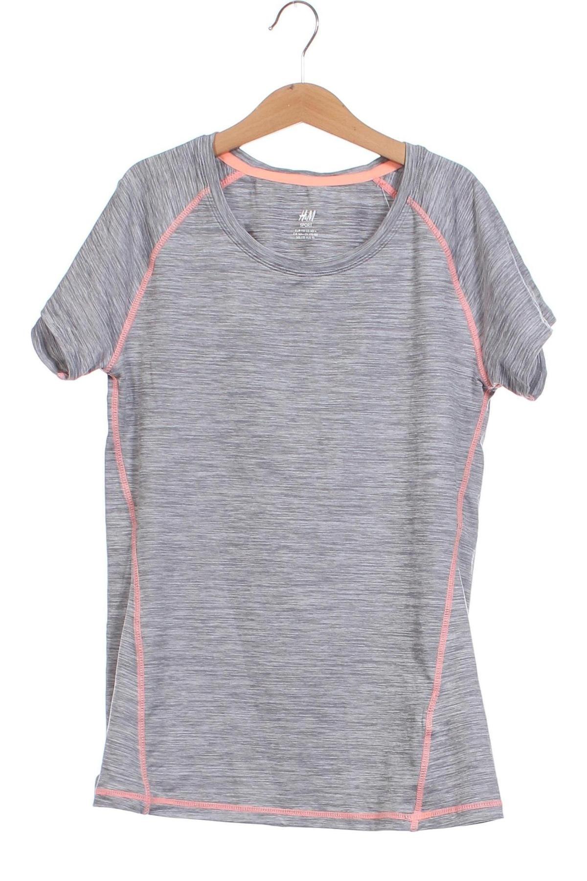 Kinder T-Shirt H&M Sport, Größe 14-15y/ 168-170 cm, Farbe Grau, Preis 5,11 €