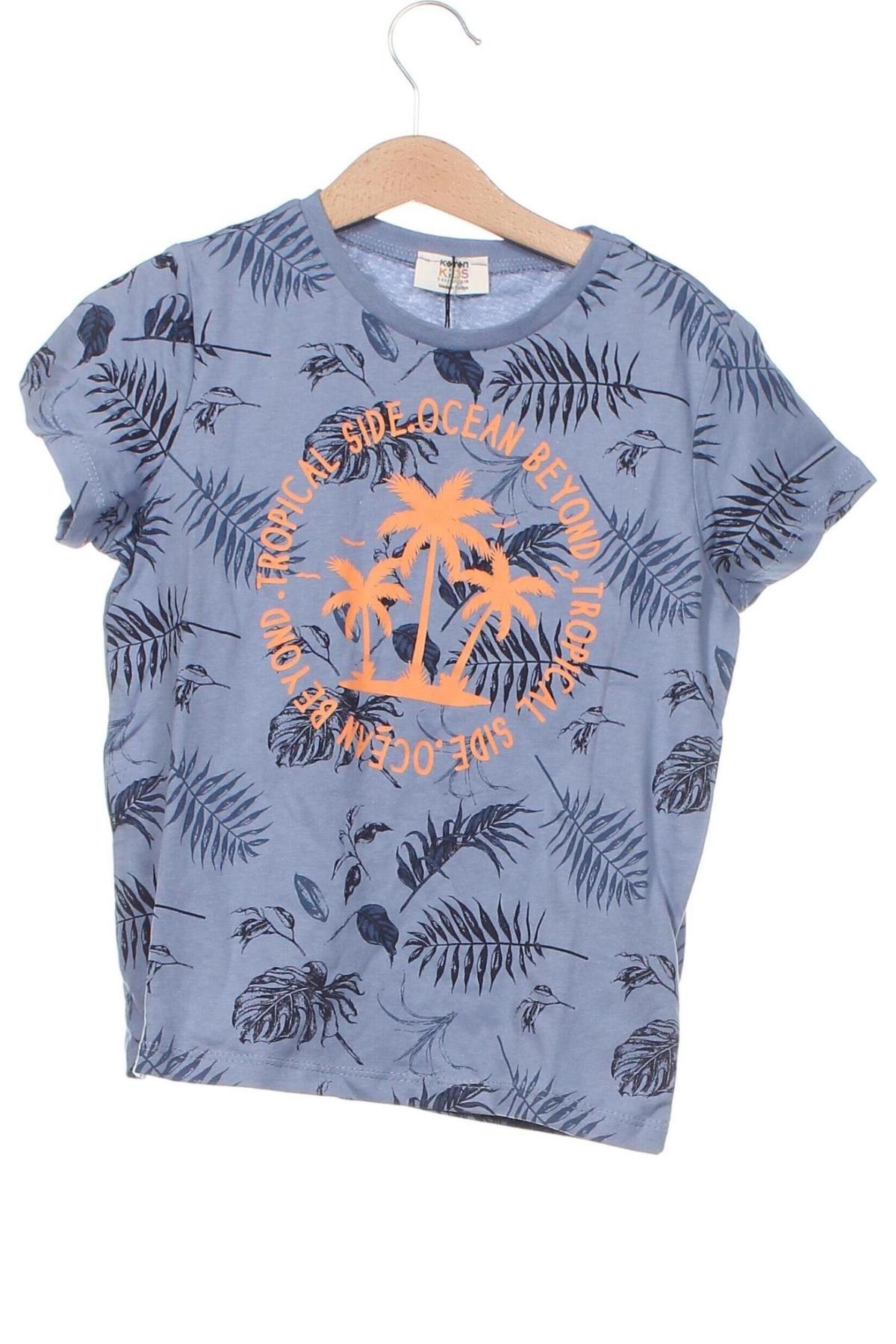 Детска тениска Koton, Размер 4-5y/ 110-116 см, Цвят Син, Цена 33,00 лв.