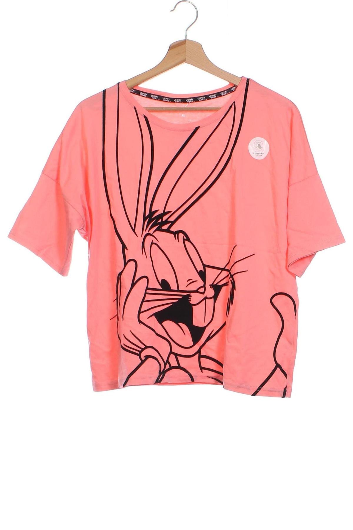 Παιδικό μπλουζάκι Looney Tunes, Μέγεθος 12-13y/ 158-164 εκ., Χρώμα Ρόζ , Τιμή 11,13 €