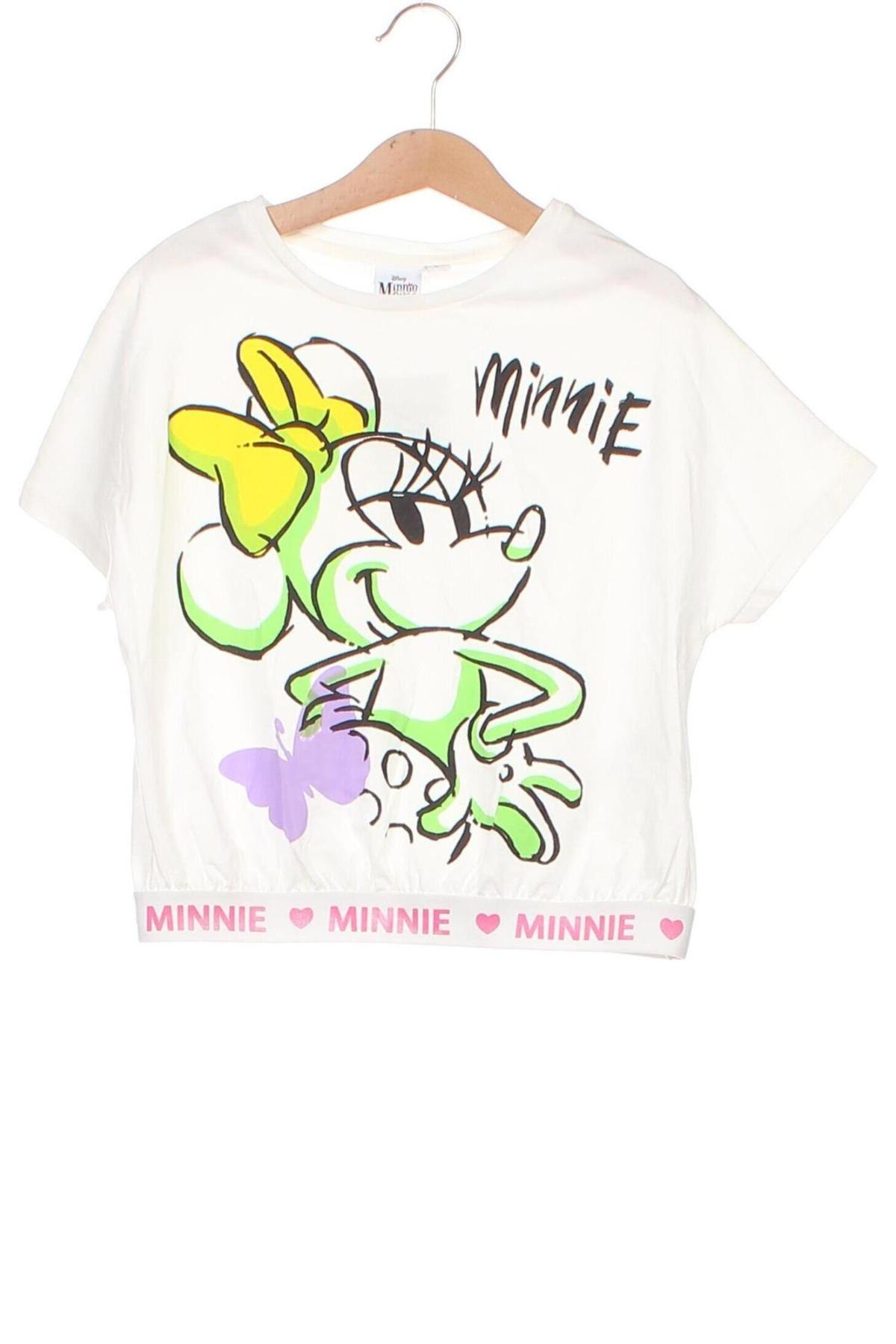 Kinder T-Shirt Minnie Mouse, Größe 9-10y/ 140-146 cm, Farbe Weiß, Preis 17,01 €
