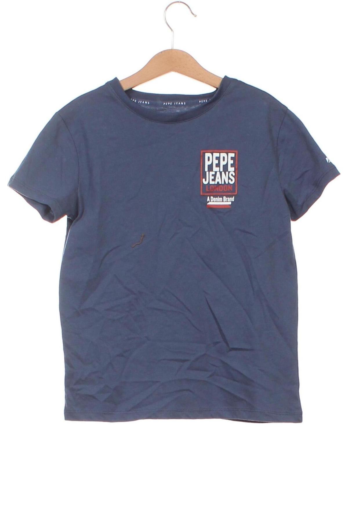 Детска тениска Pepe Jeans, Размер 9-10y/ 140-146 см, Цвят Син, Цена 51,00 лв.