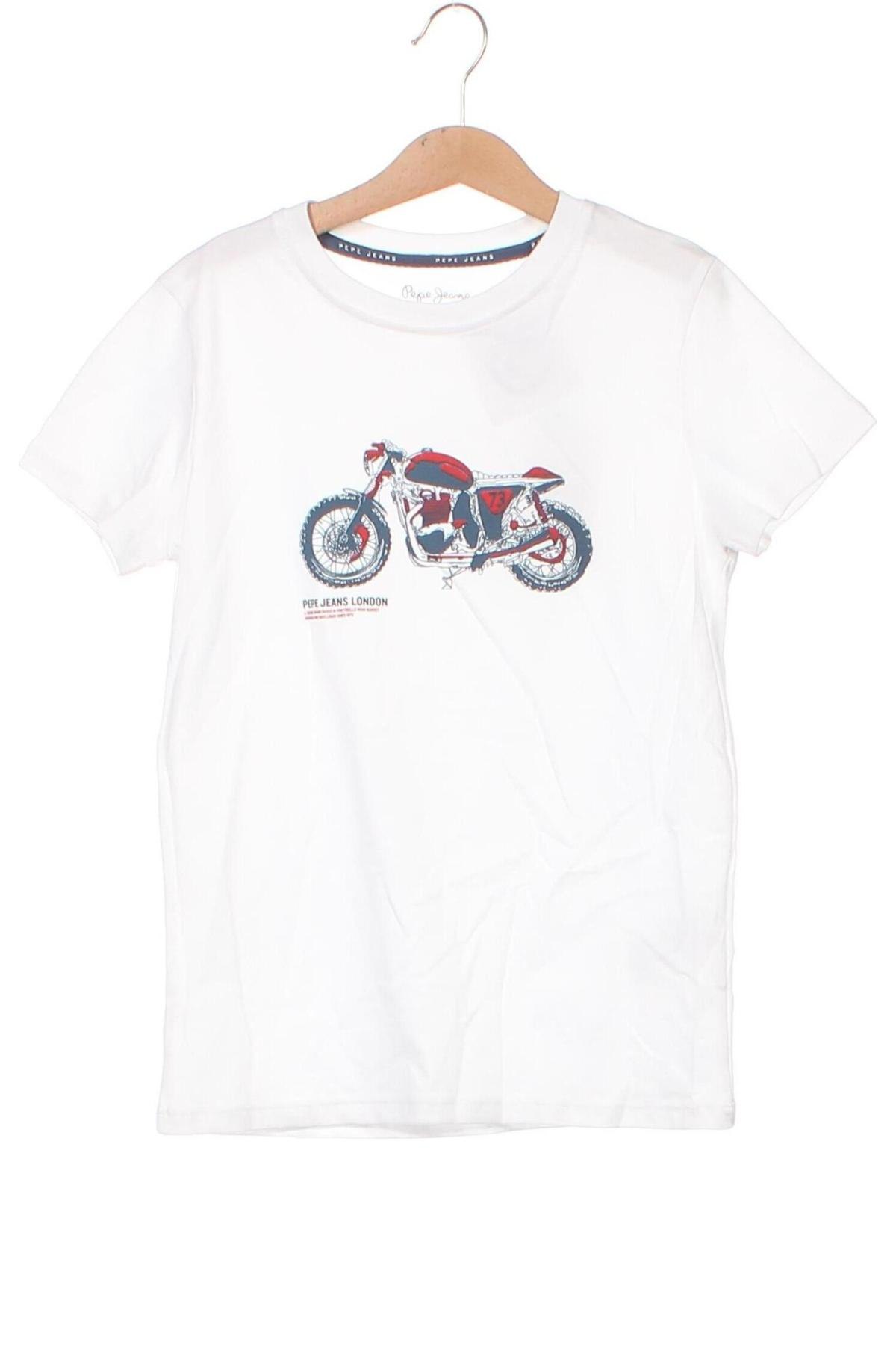 Kinder T-Shirt Pepe Jeans, Größe 9-10y/ 140-146 cm, Farbe Weiß, Preis € 26,29