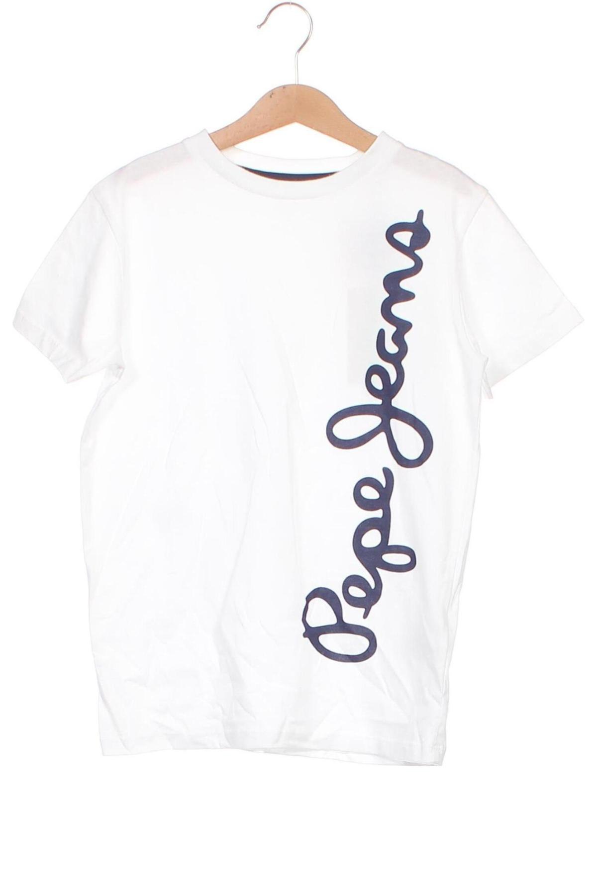 Kinder T-Shirt Pepe Jeans, Größe 9-10y/ 140-146 cm, Farbe Weiß, Preis 26,29 €