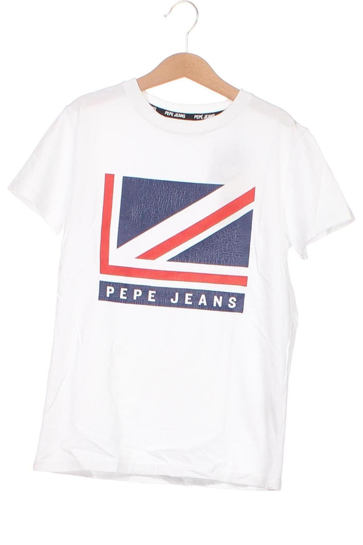 Dziecięcy T-shirt Pepe Jeans, Rozmiar 9-10y/ 140-146 cm, Kolor Biały, Cena 138,60 zł