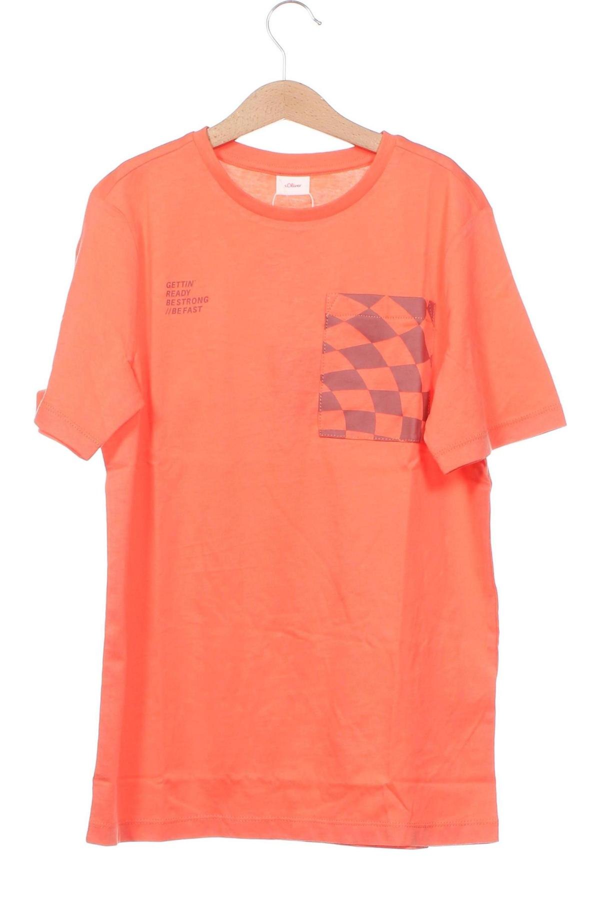 Dziecięcy T-shirt S.Oliver, Rozmiar 10-11y/ 146-152 cm, Kolor Pomarańczowy, Cena 87,96 zł