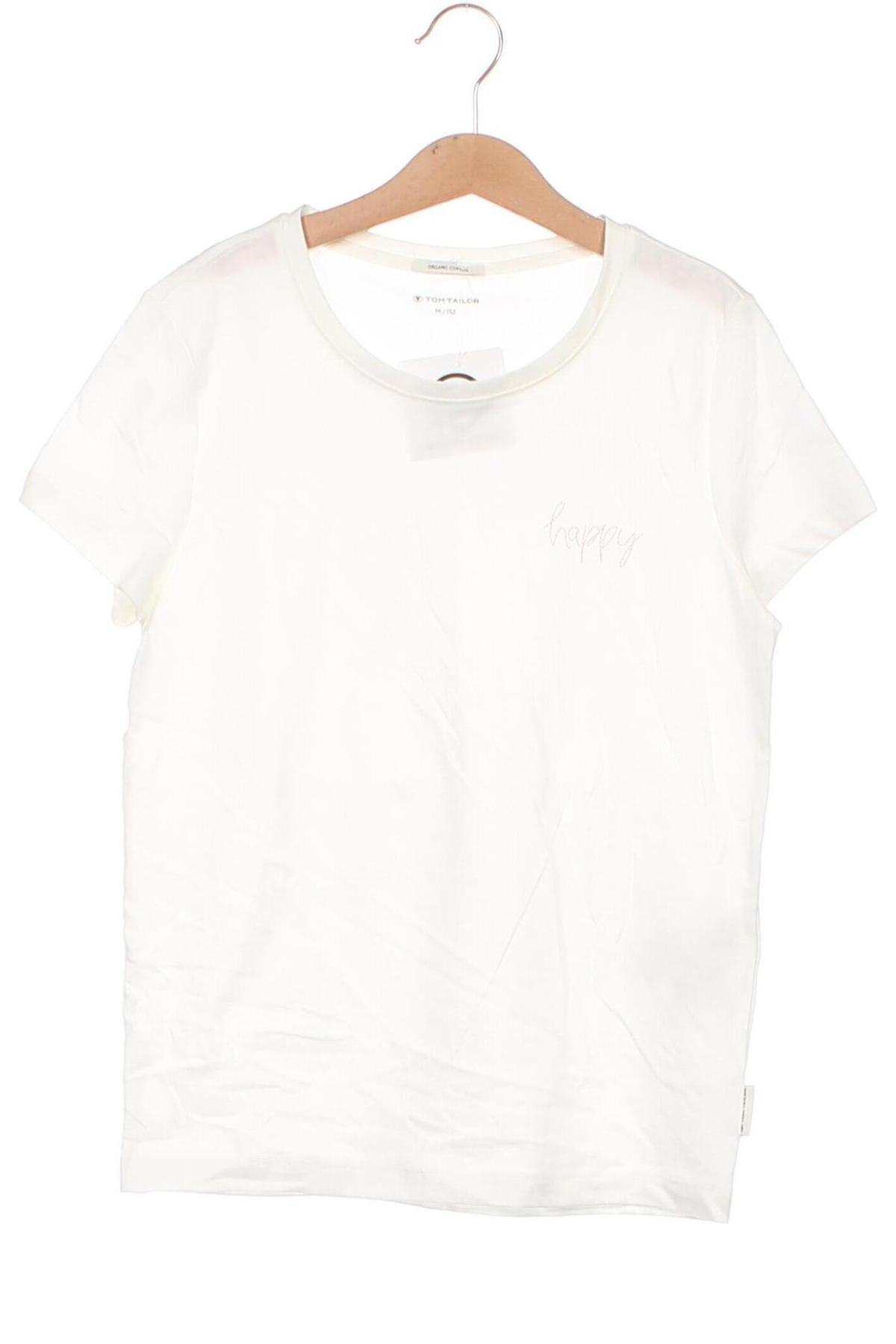 Kinder T-Shirt Tom Tailor, Größe 11-12y/ 152-158 cm, Farbe Weiß, Preis 17,01 €