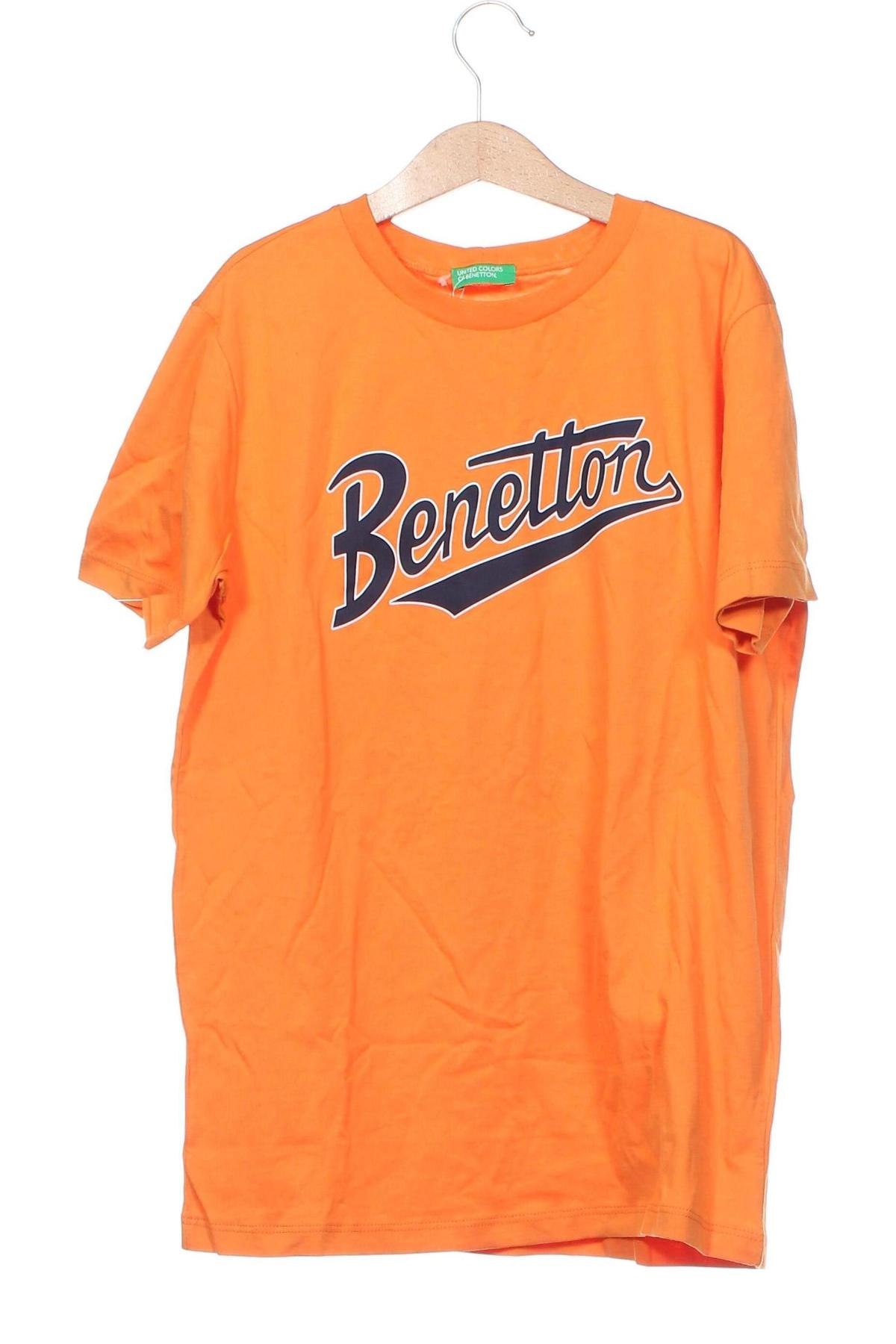 Παιδικό μπλουζάκι United Colors Of Benetton, Μέγεθος 12-13y/ 158-164 εκ., Χρώμα Πορτοκαλί, Τιμή 17,01 €