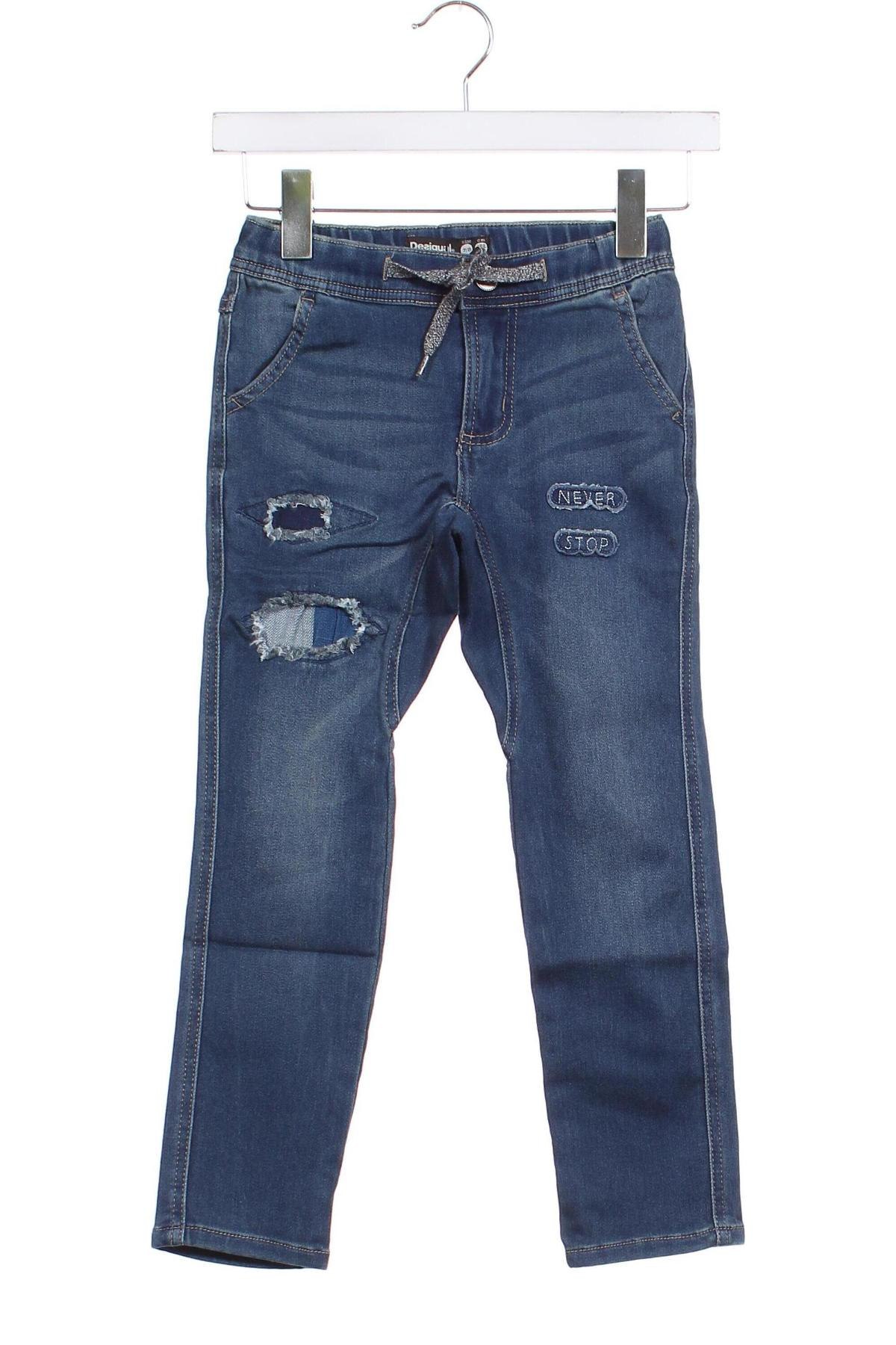 Detské džínsy  Desigual, Veľkosť 6-7y/ 122-128 cm, Farba Modrá, Cena  26,29 €