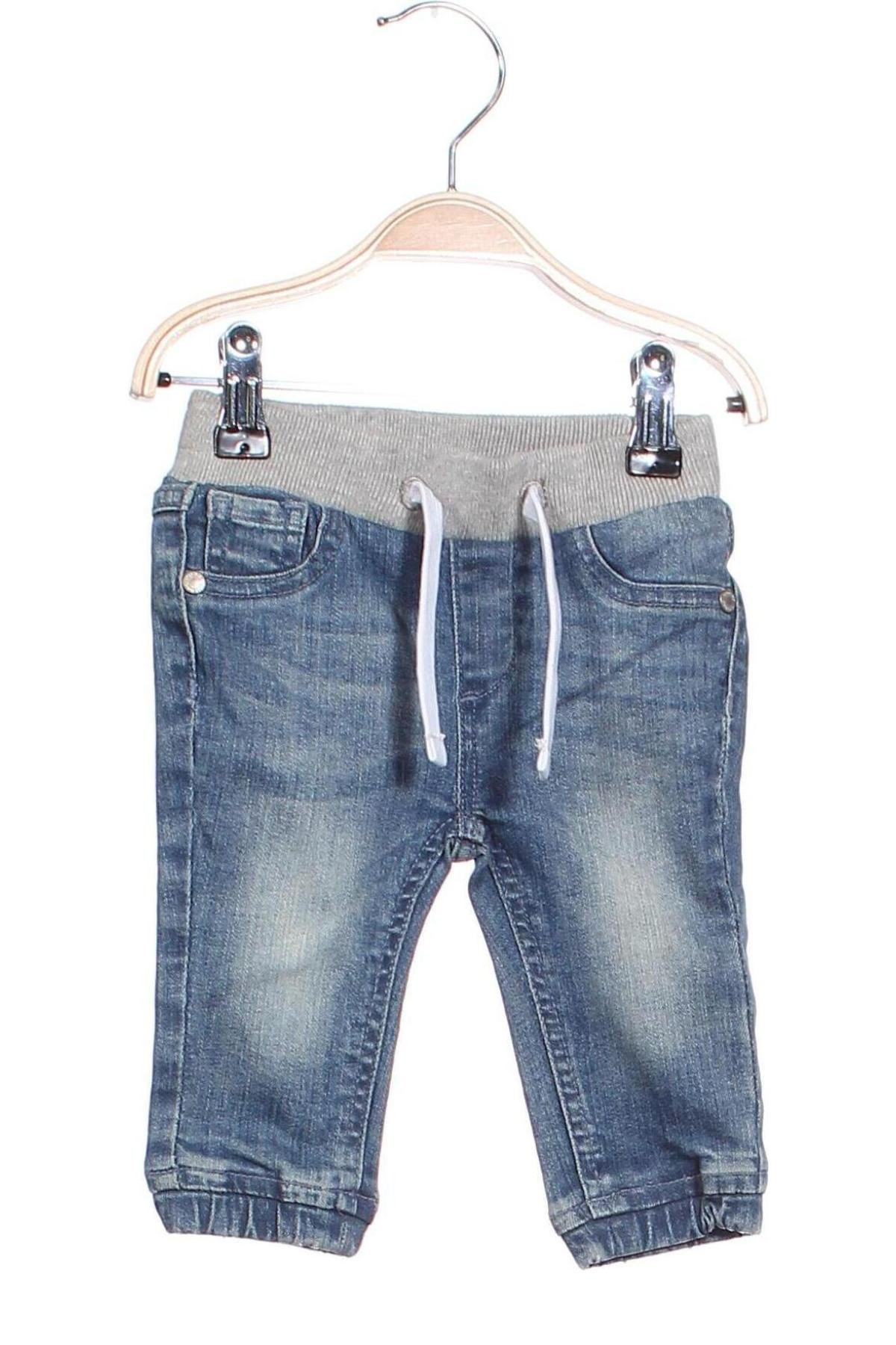 Dziecięce jeansy Guess, Rozmiar 3-6m/ 62-68 cm, Kolor Niebieski, Cena 115,15 zł