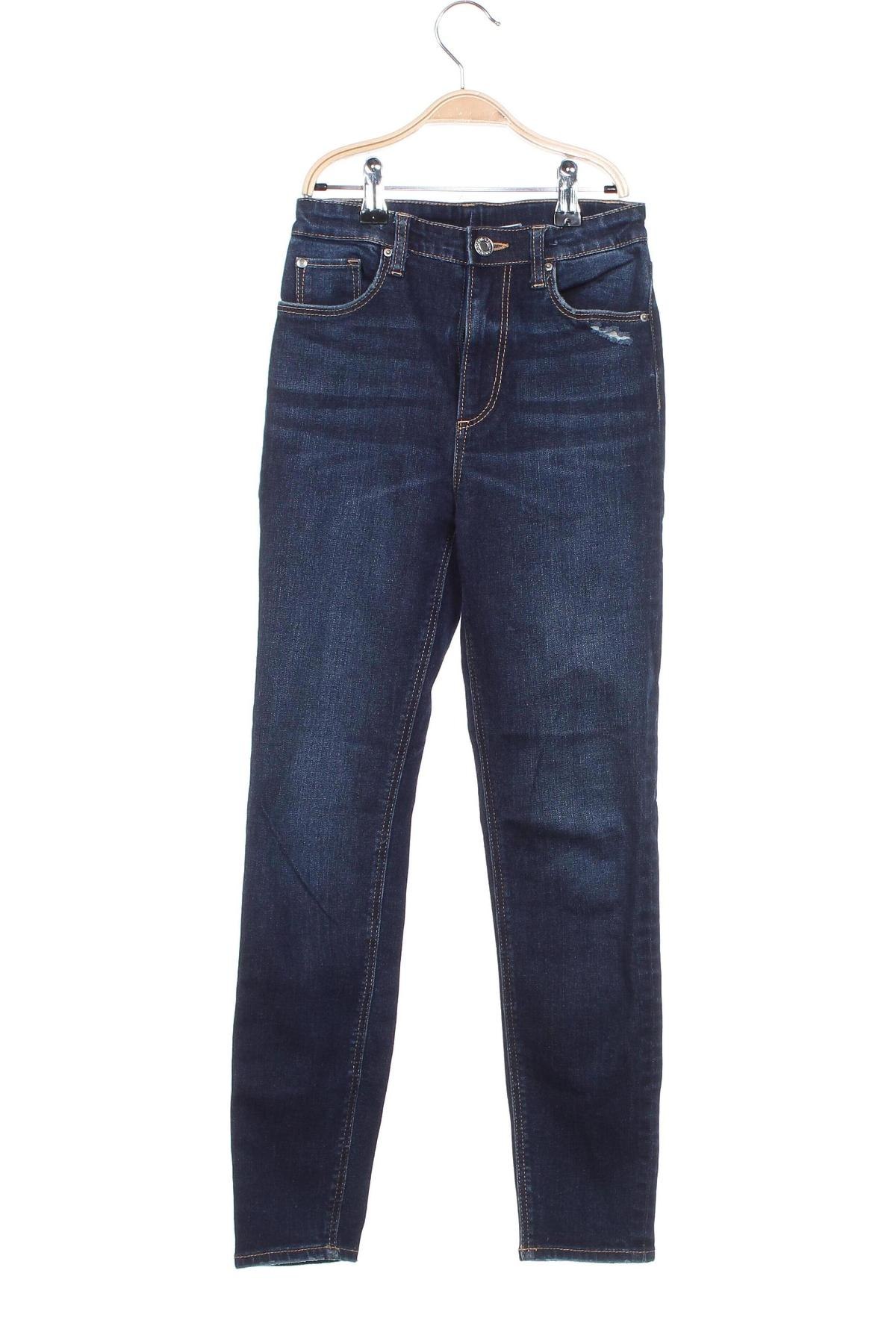 Dziecięce jeansy H&M, Rozmiar 8-9y/ 134-140 cm, Kolor Niebieski, Cena 35,31 zł