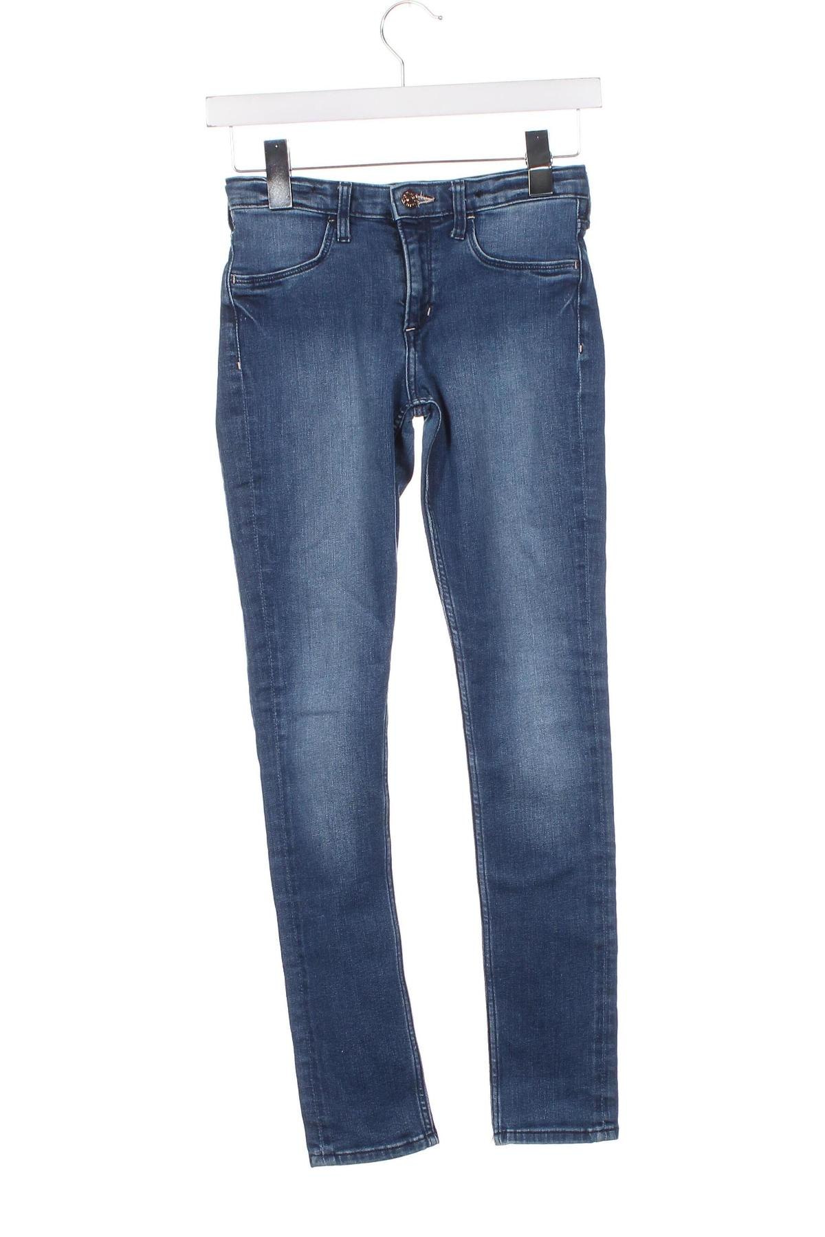 Dziecięce jeansy H&M, Rozmiar 10-11y/ 146-152 cm, Kolor Niebieski, Cena 44,58 zł