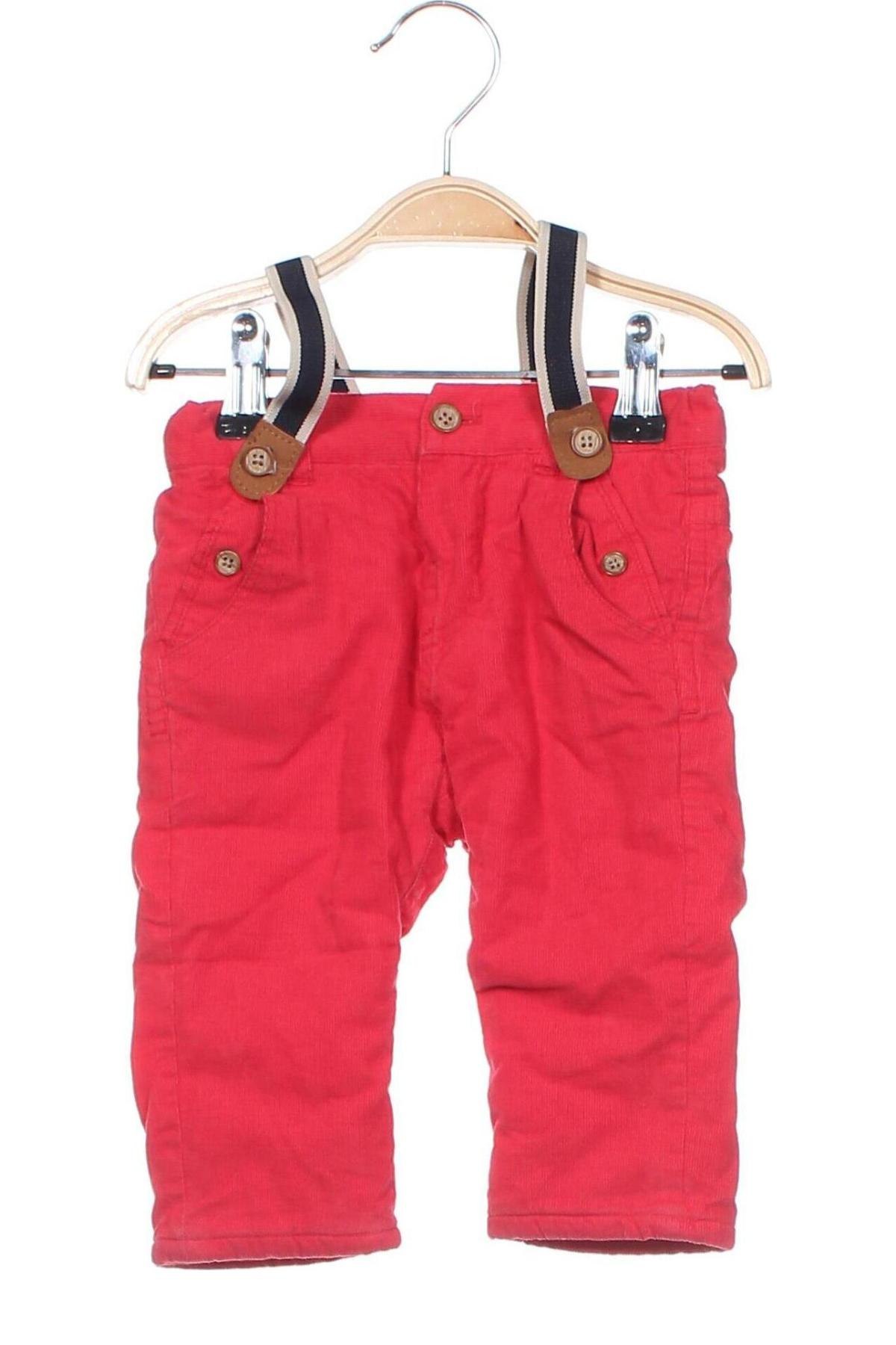 Pantaloni de catifea reiată, pentru copii Mayoral, Mărime 6-9m/ 68-74 cm, Culoare Roșu, Preț 32,14 Lei