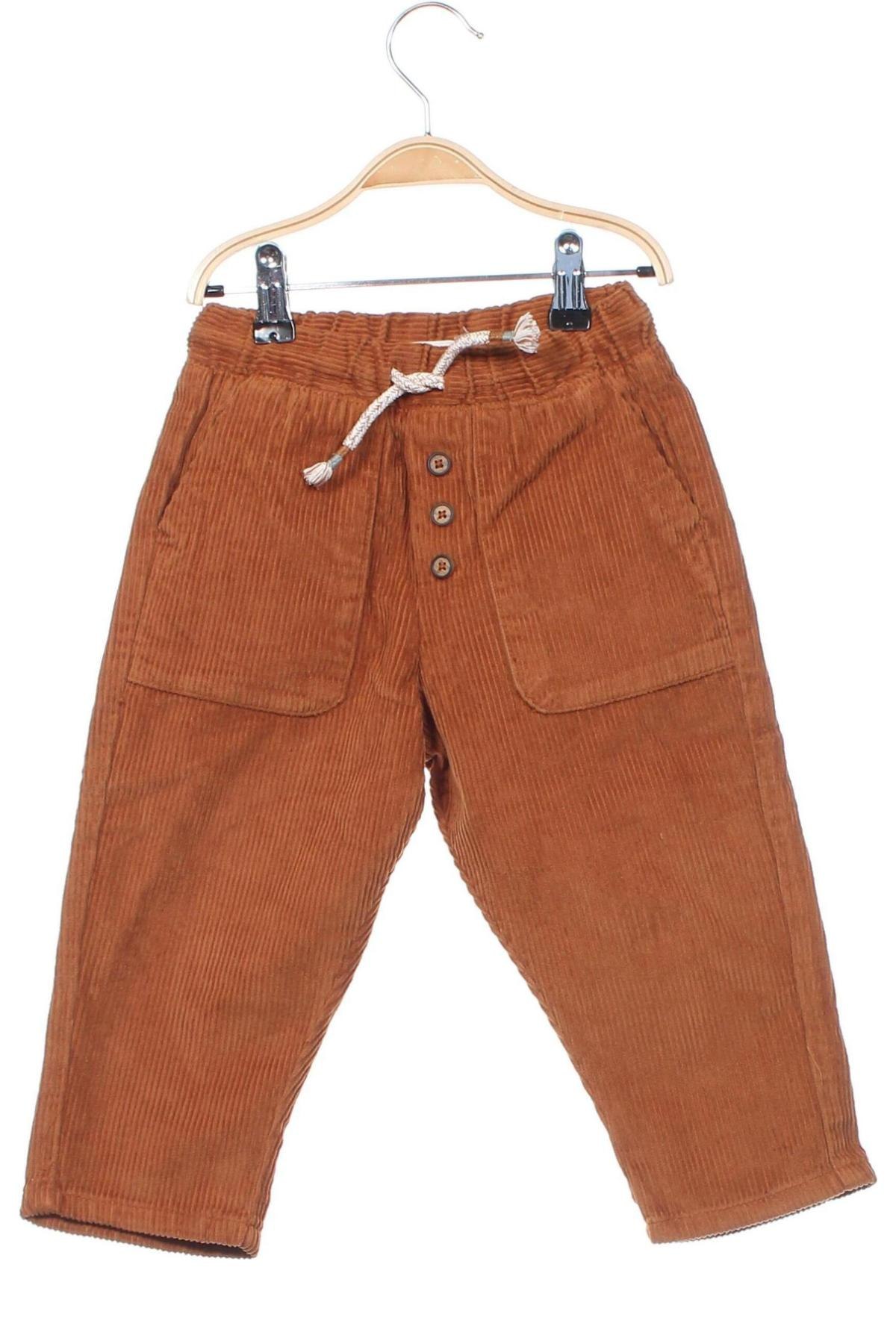 Pantaloni de catifea reiată, pentru copii Reserved, Mărime 18-24m/ 86-98 cm, Culoare Maro, Preț 24,69 Lei