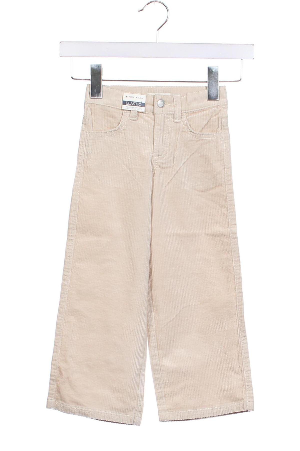 Детски джинси Tom Tailor, Размер 4-5y/ 110-116 см, Цвят Бежов, Цена 30,60 лв.