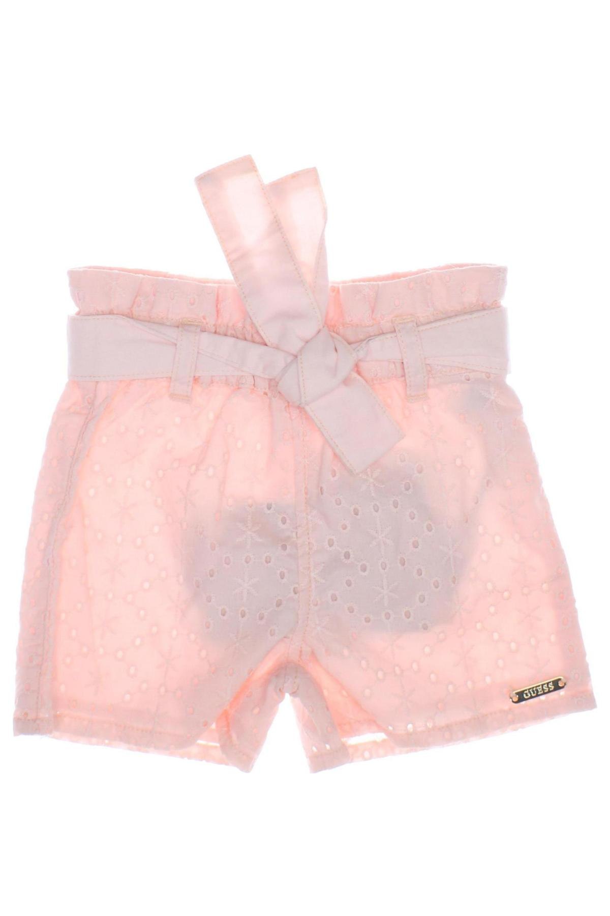 Детски къс панталон Guess, Размер 3-6m/ 62-68 см, Цвят Розов, Цена 63,00 лв.