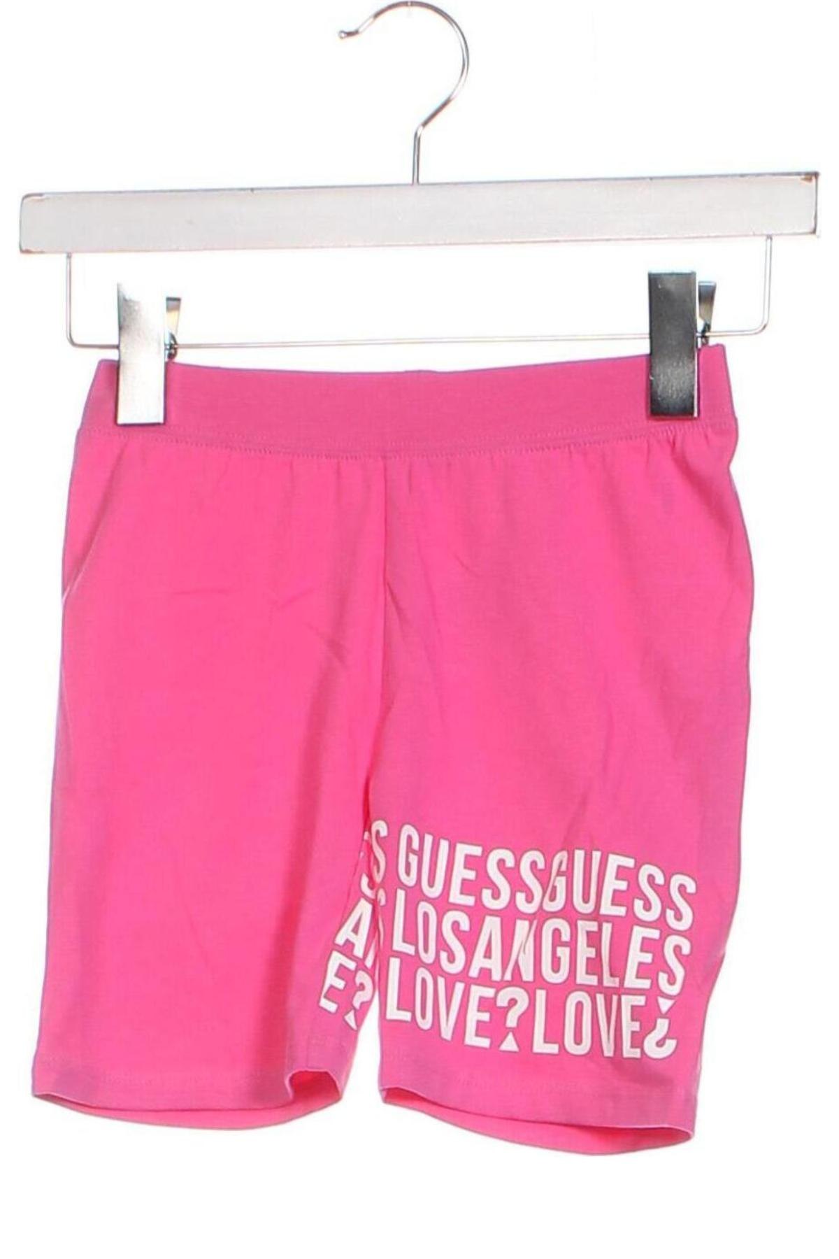 Детски къс панталон Guess, Размер 7-8y/ 128-134 см, Цвят Розов, Цена 31,50 лв.