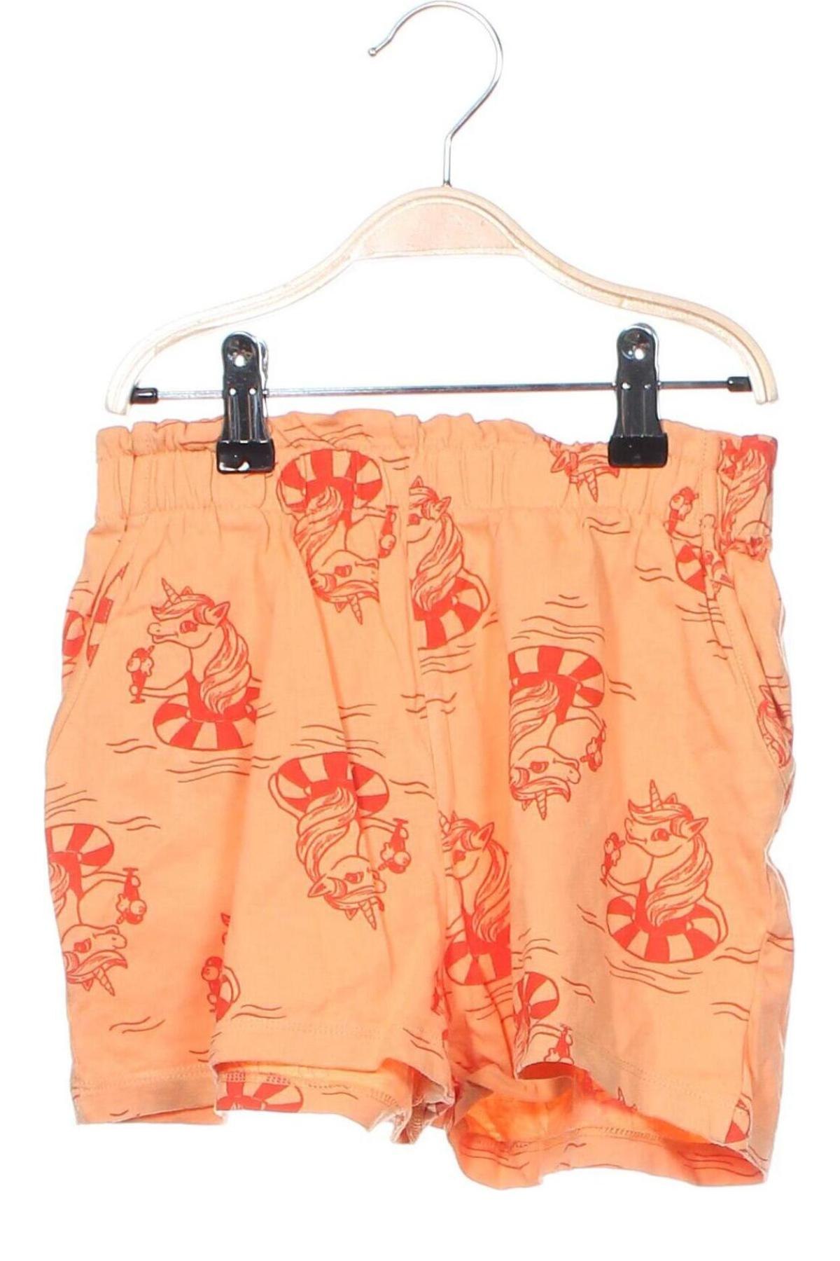 Kinder Shorts H&M, Größe 8-9y/ 134-140 cm, Farbe Orange, Preis 3,25 €