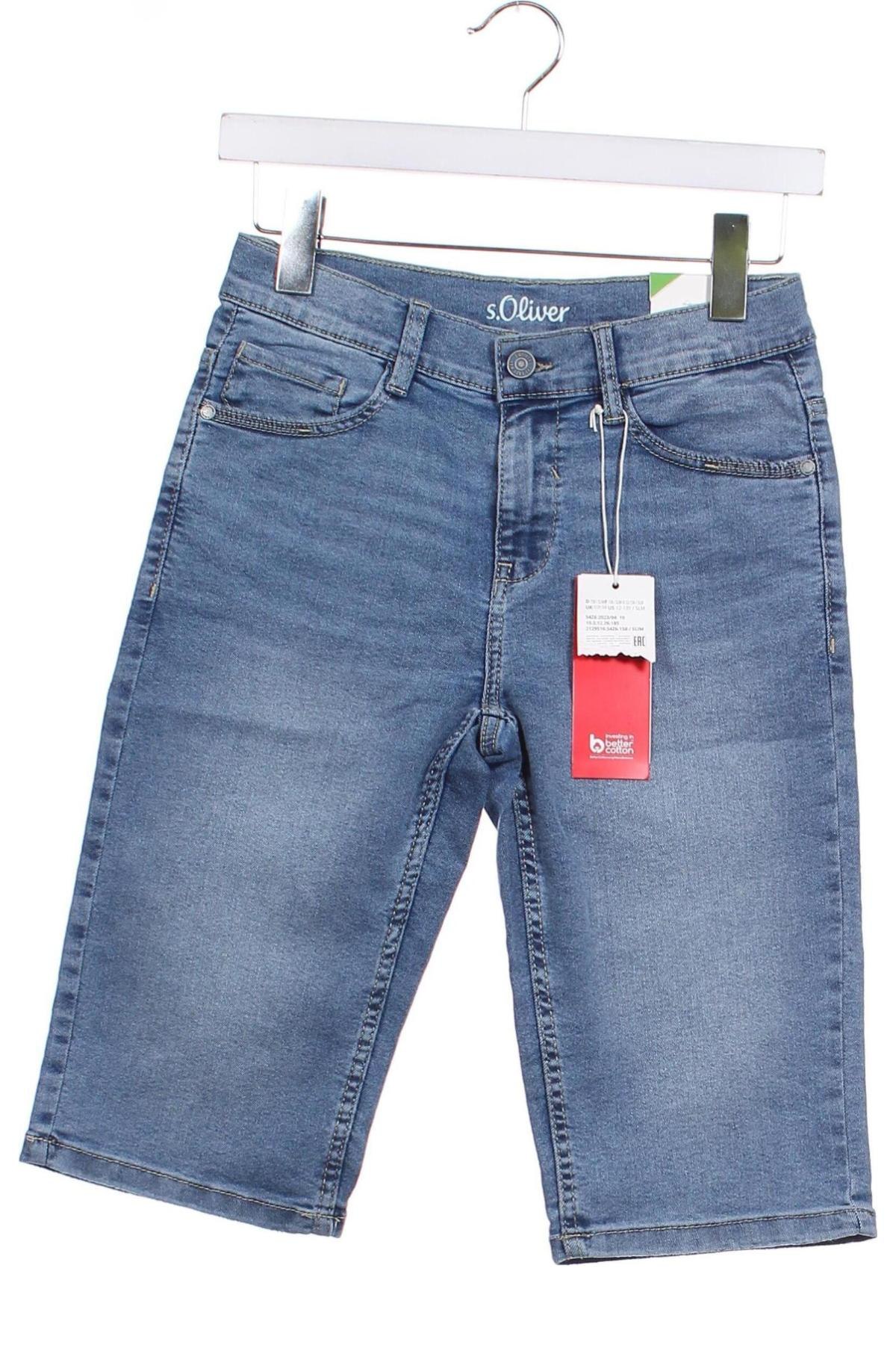Детски къс панталон S.Oliver, Размер 12-13y/ 158-164 см, Цвят Син, Цена 51,00 лв.